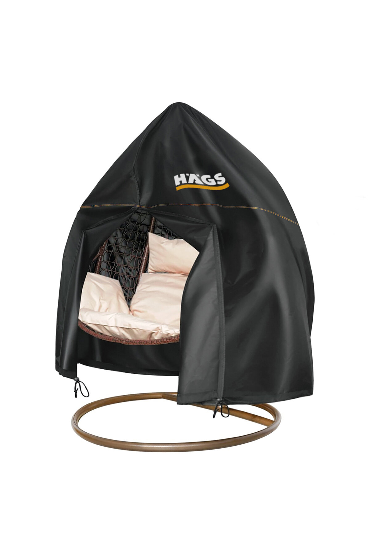 Haegs Bahçe Salıncağı Örtüsü 230x200cm Siyah