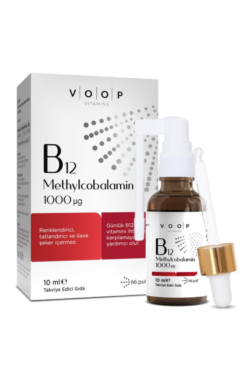 VOOP B12 Vitamini İçeren Sprey Takviye Edici Gıda 10ml