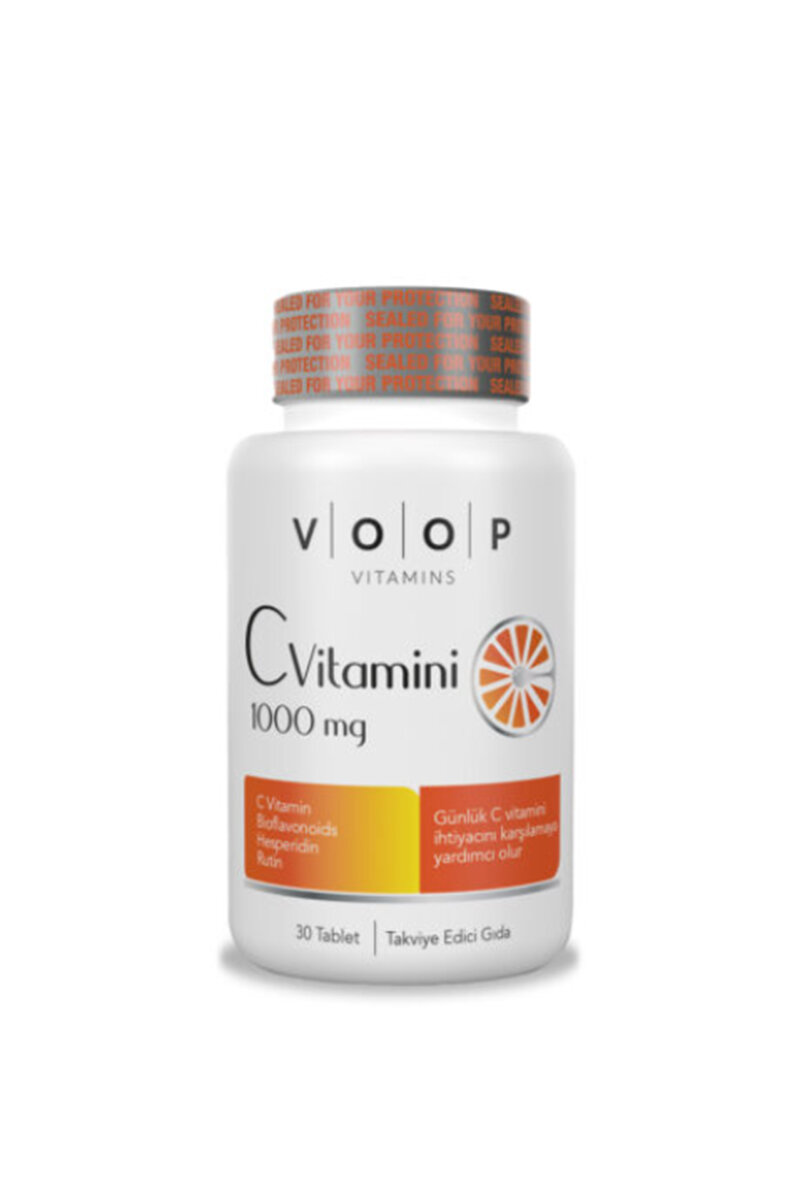 VOOP Vitamin C+Turunçgil Bioflavonoidleri İçeren Tablet Takviye Edici Gıda 30'lu Tablet