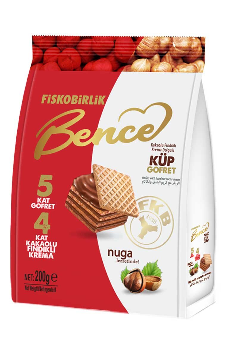 Fiskobirlik Bence Kakaolu Fındıklı Gofret 200 g