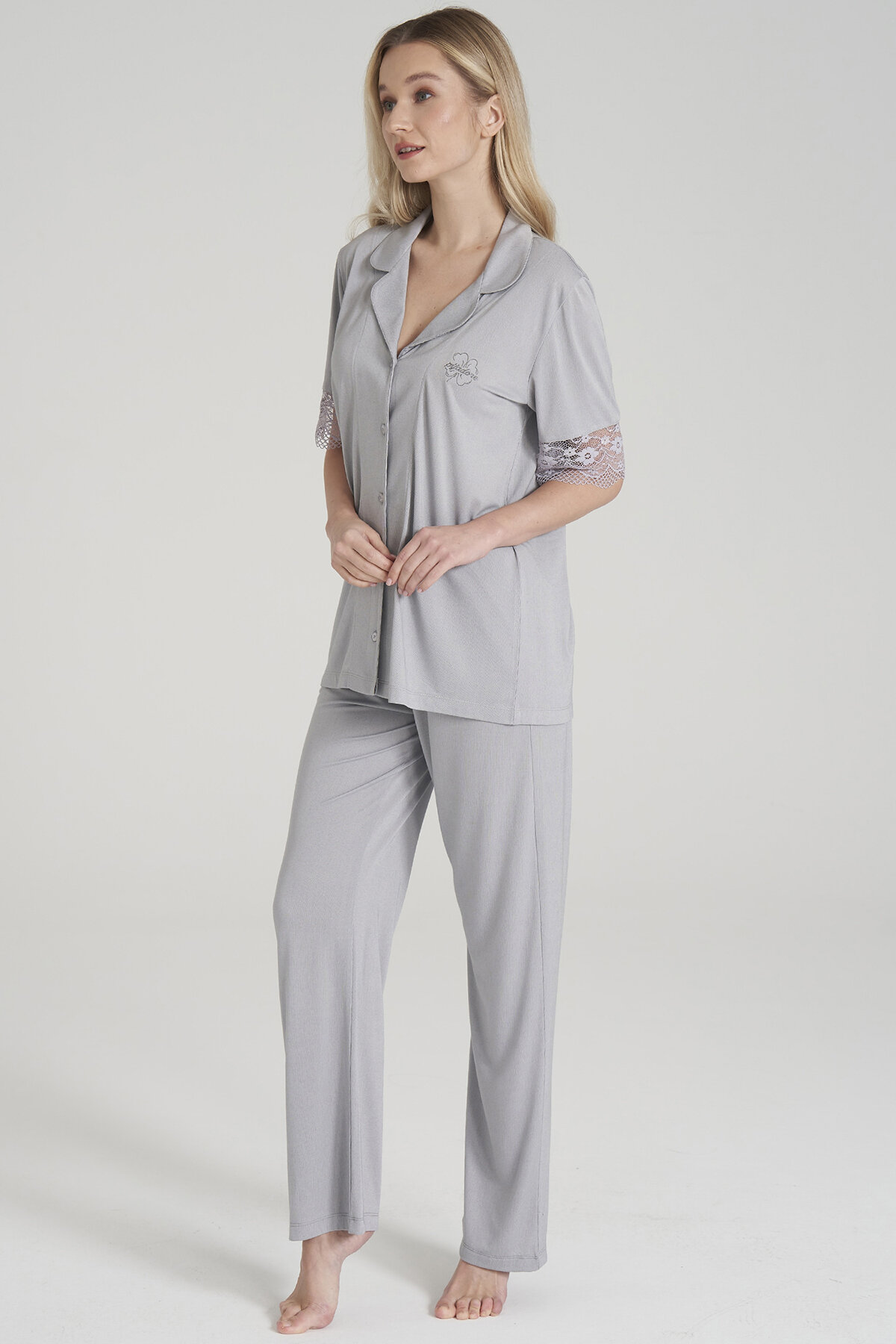 Pijadore Kadın Pijama Takımı 1602GRI