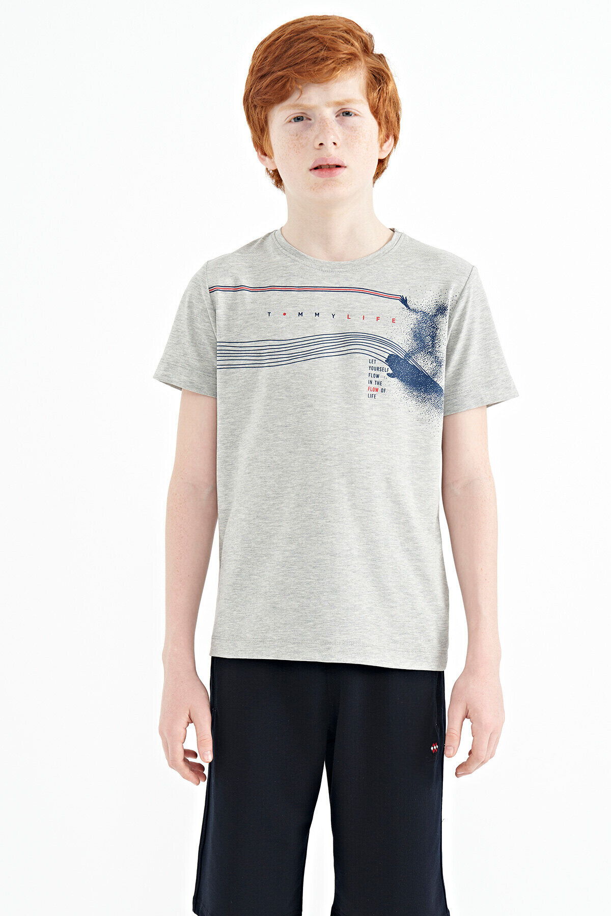 Tommy Life Erkek Çocuk Tişört O Yaka T13EG-11133_01