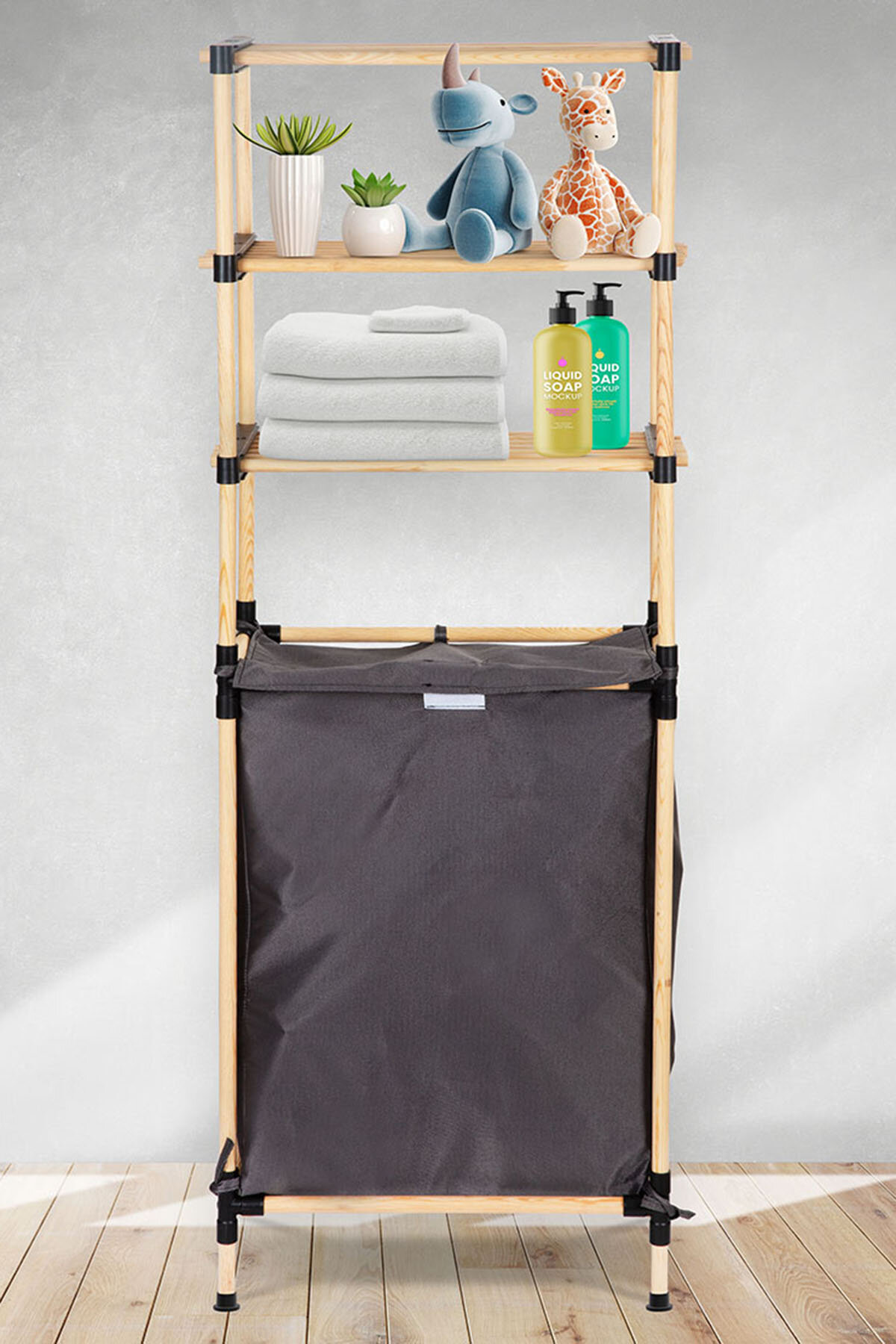 Seowood Çok Amaçlı Sepetli Raf