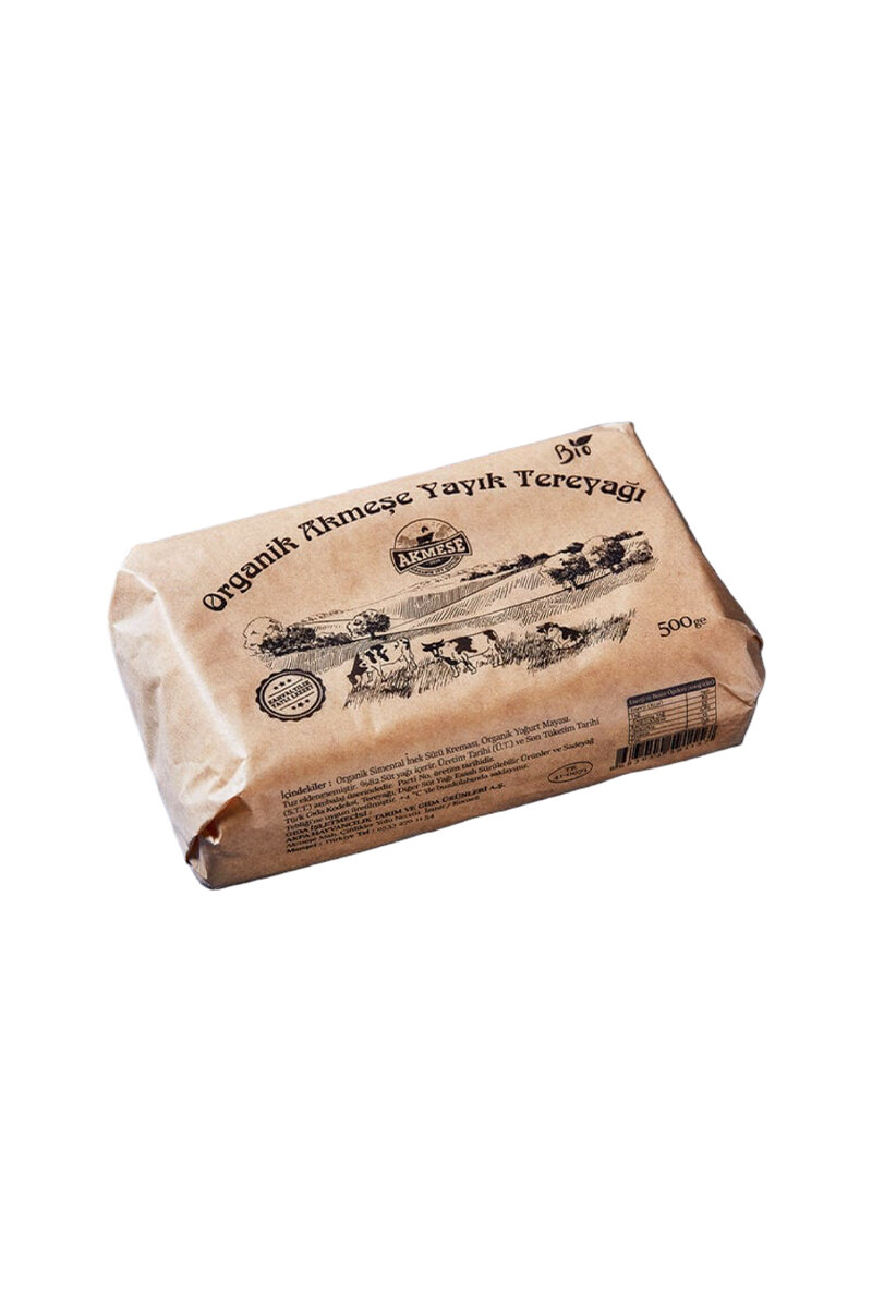 Akmeşe Organik Yayık Tereyağı 500 G