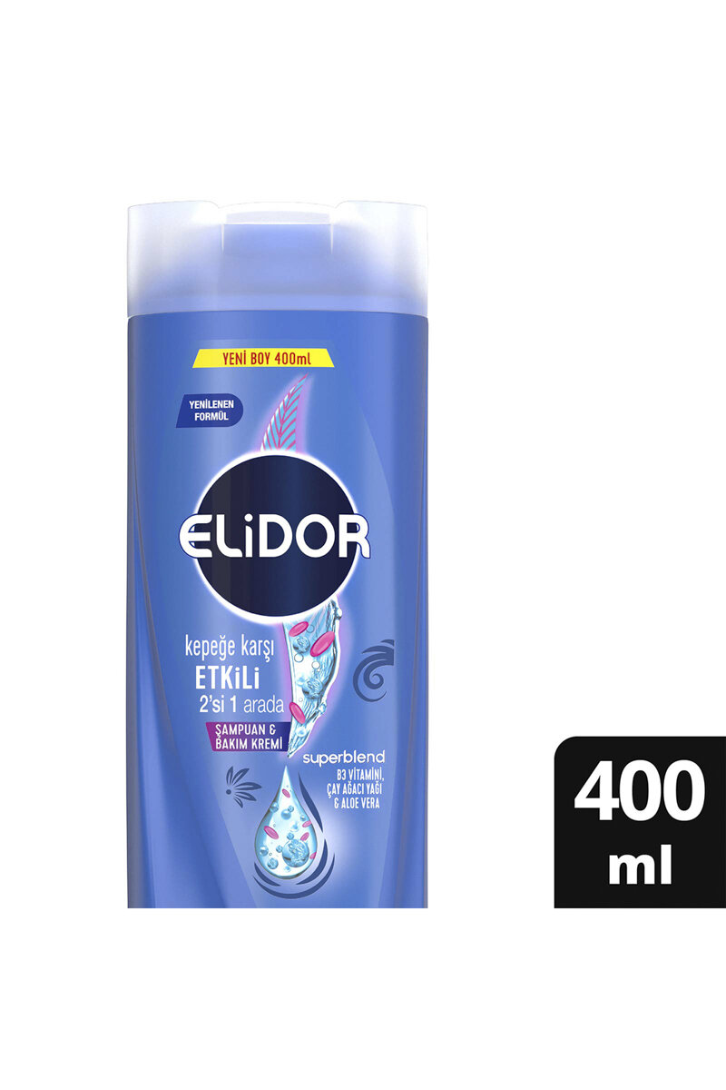 Elidor Kepeğe Karşı 2 in 1 Şampuan 400 ml