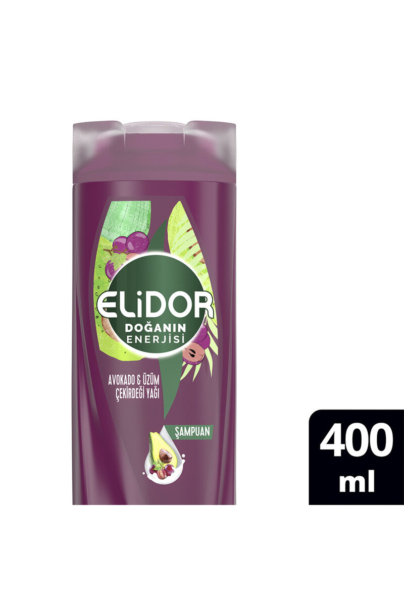 Elidor Satura Avakado Üzüm Çekirdeği Yağı Şampuan 400 ml