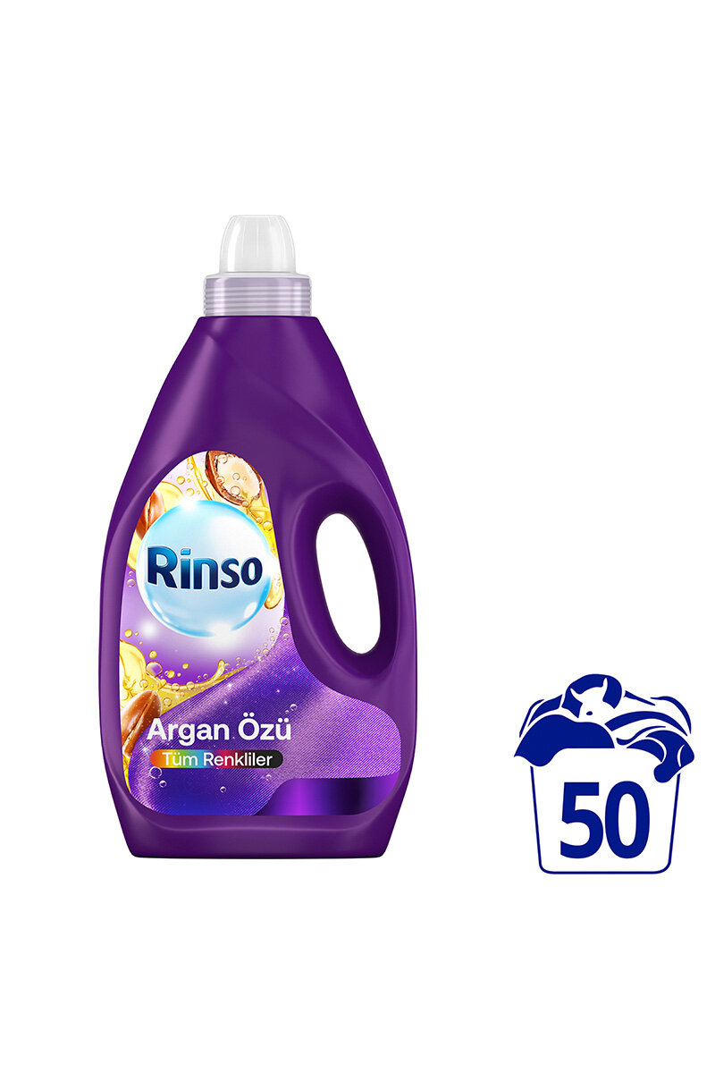 Rinso Sıvı Bakım Deterjanı Argan Özü 50 Yıkama 3000 ml