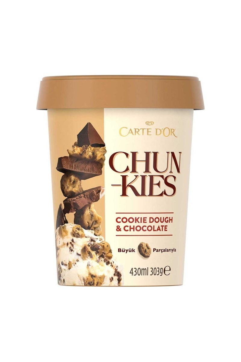 Algida Carte D'or Chunkies Cookie Dough Çikolata Vanilyalı Dondurma 430 Ml