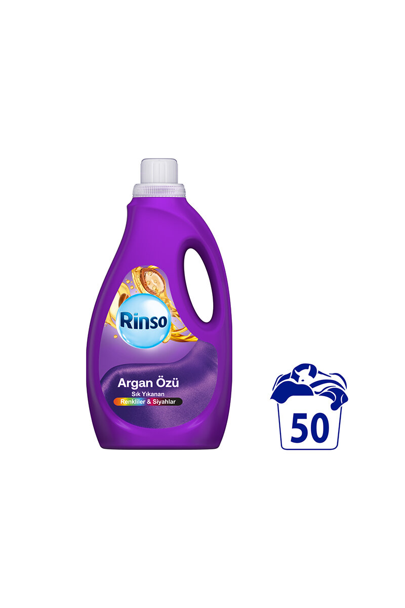 Rinso Sıvı Bakım Deterjanı Argan Özü 50 Yıkama 2500 ml