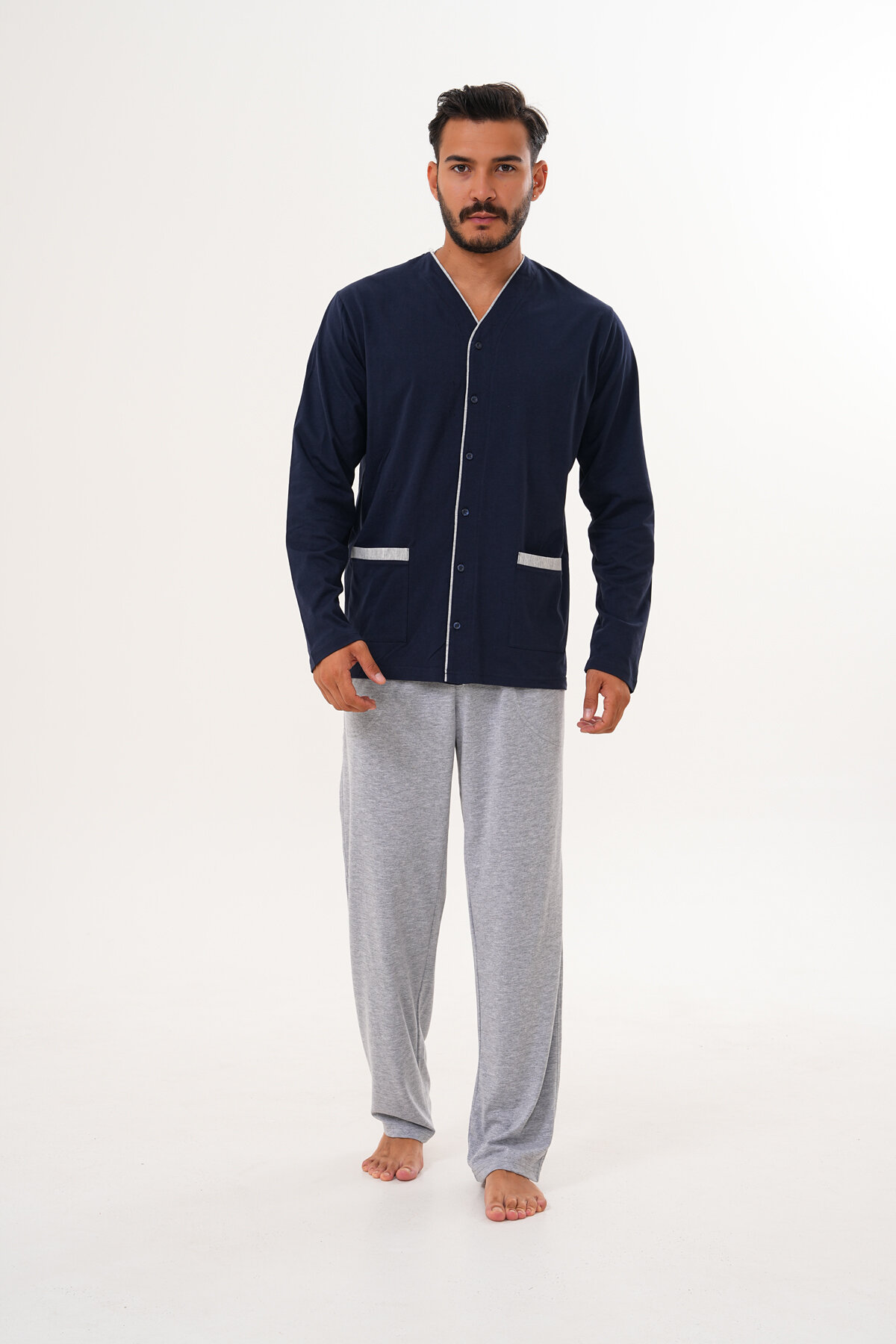 Çift Kaplan Erkek Pijama Takımı 8002.LAC