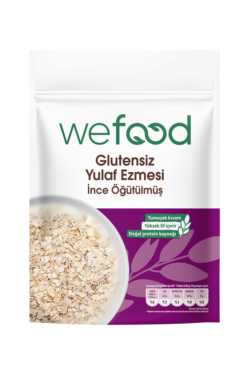 Wefood İnce Öğütülmüş Glutensiz Yulaf Ezmesi 300 g