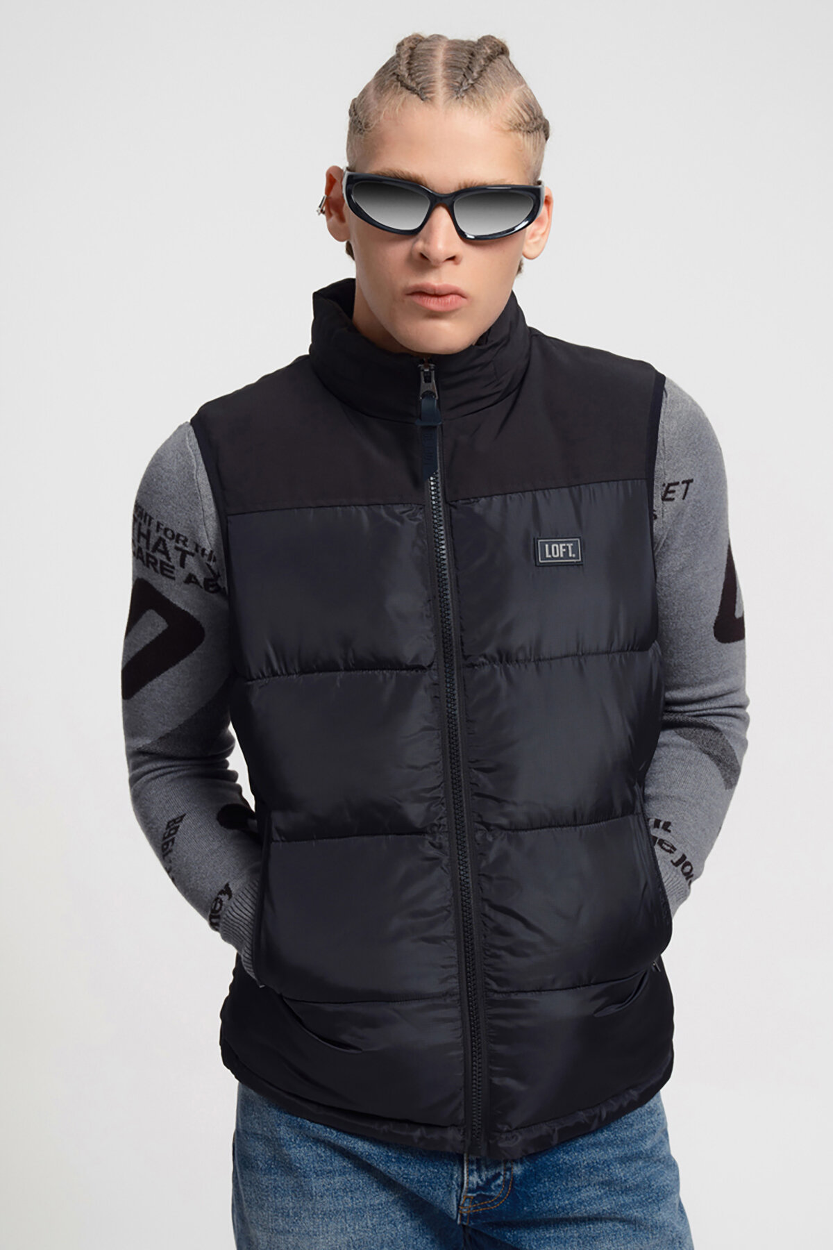 Loft Erkek Yelek LF2030162 BLK
