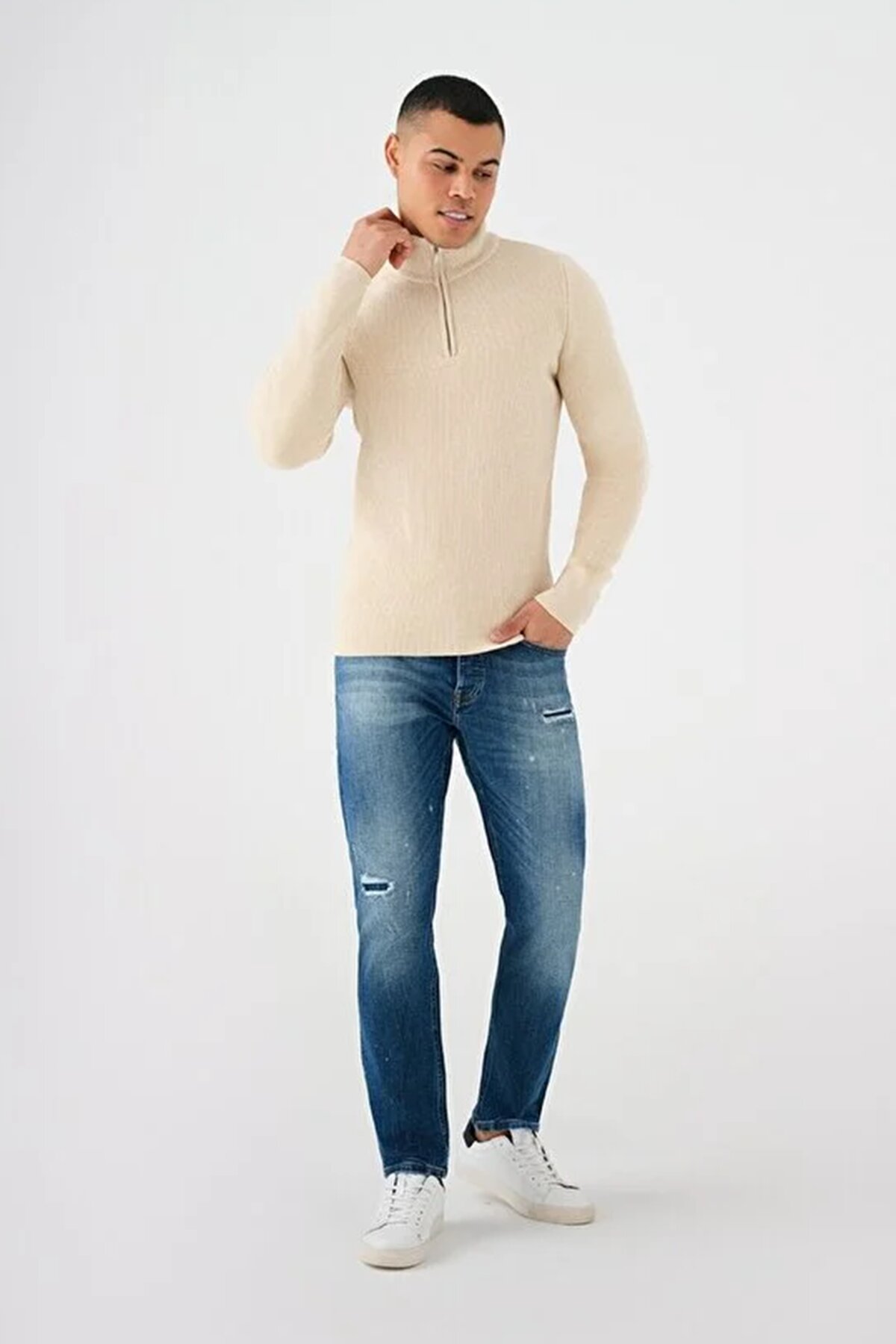 Loft Erkek Kazak LF2037257 BEI