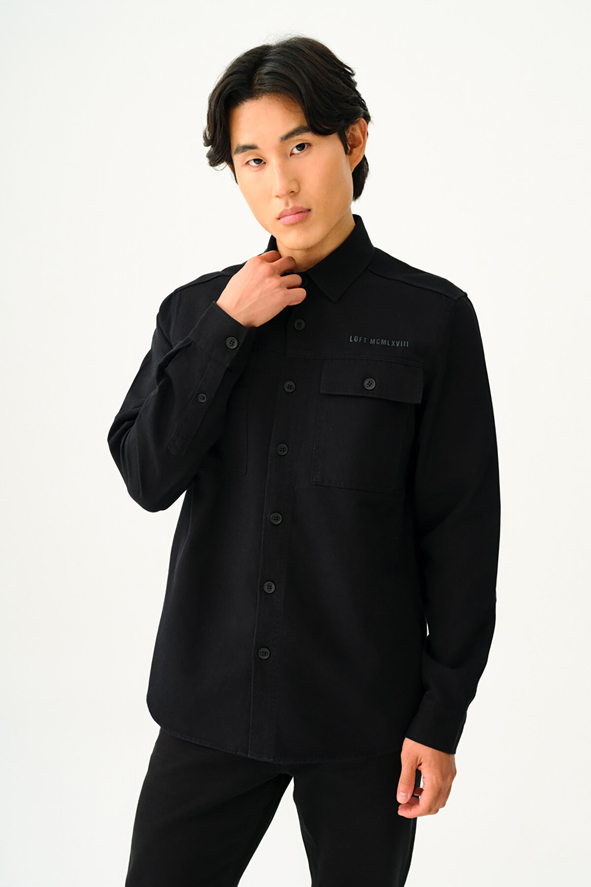 Loft Erkek Gömlek LF2037426 BLK