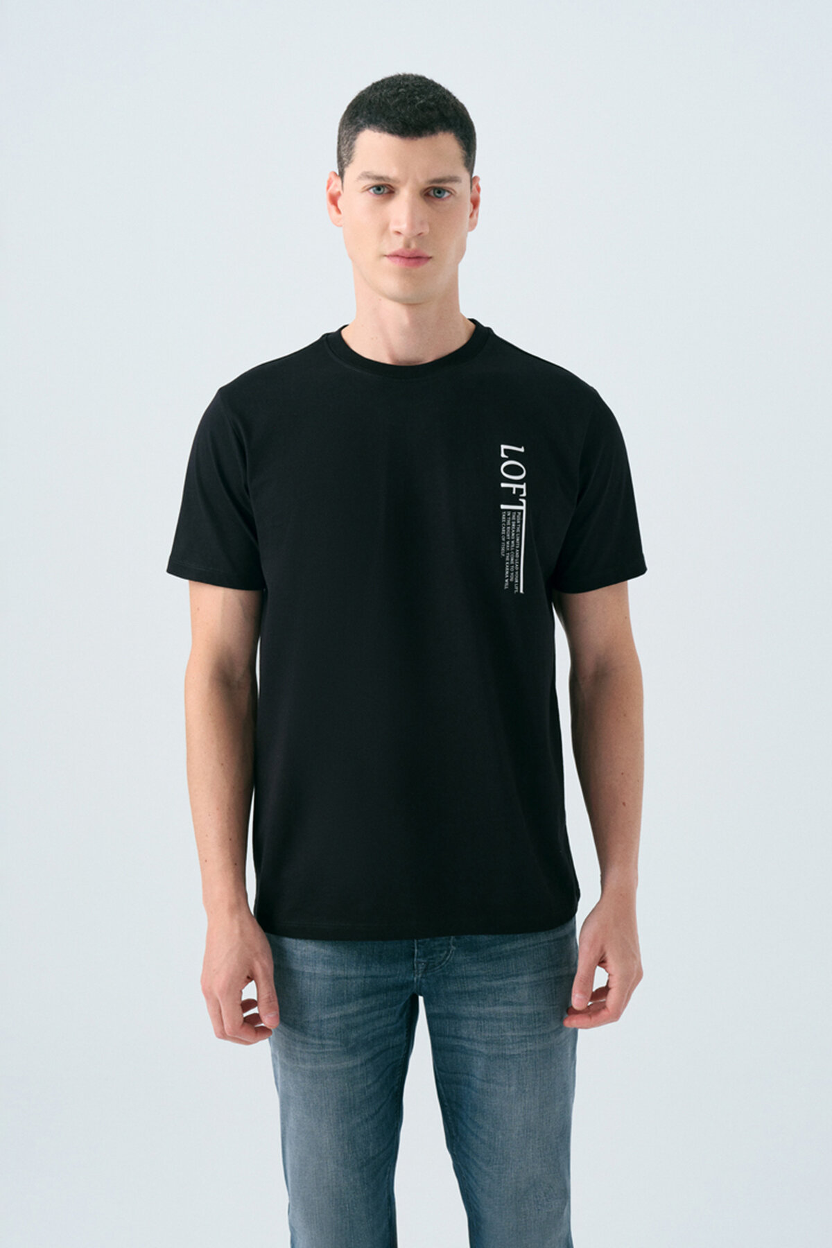 Loft Erkek Tişört LF2038786 BLK