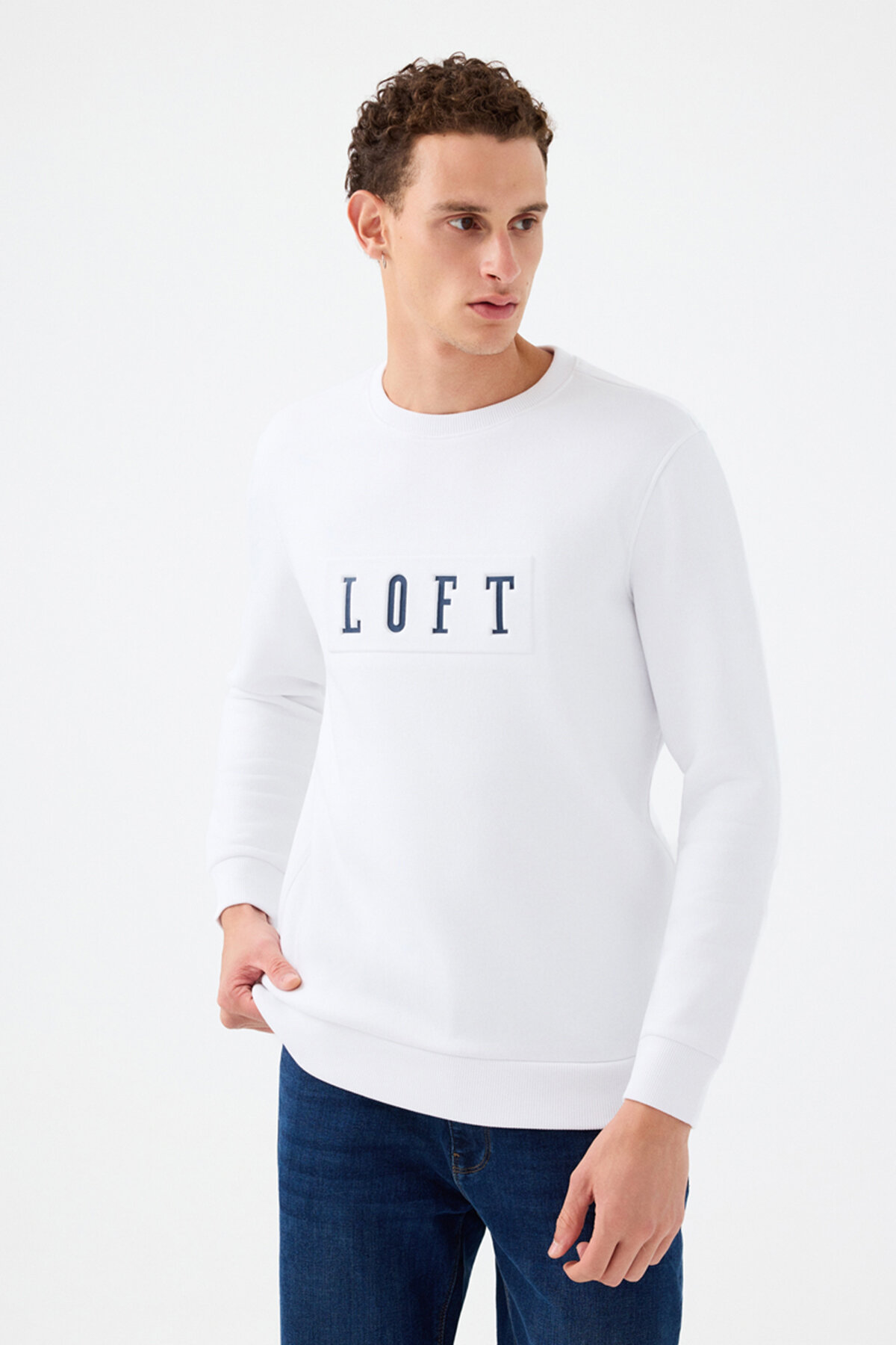 Loft Erkek Sweatshirt LF2041102 WHT