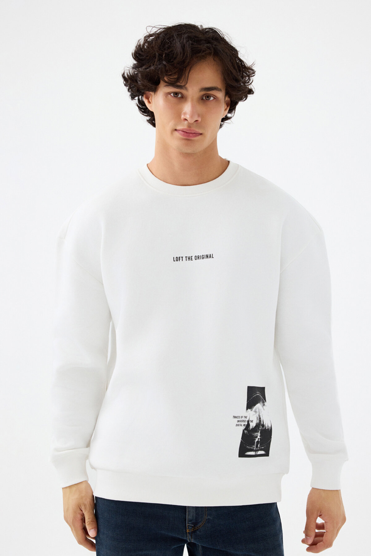 Loft Erkek Sweatshirt LF2041434 WHT