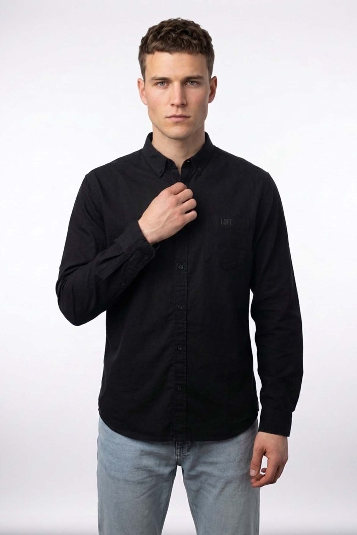 Loft Erkek Gömlek LF2042324 BLK