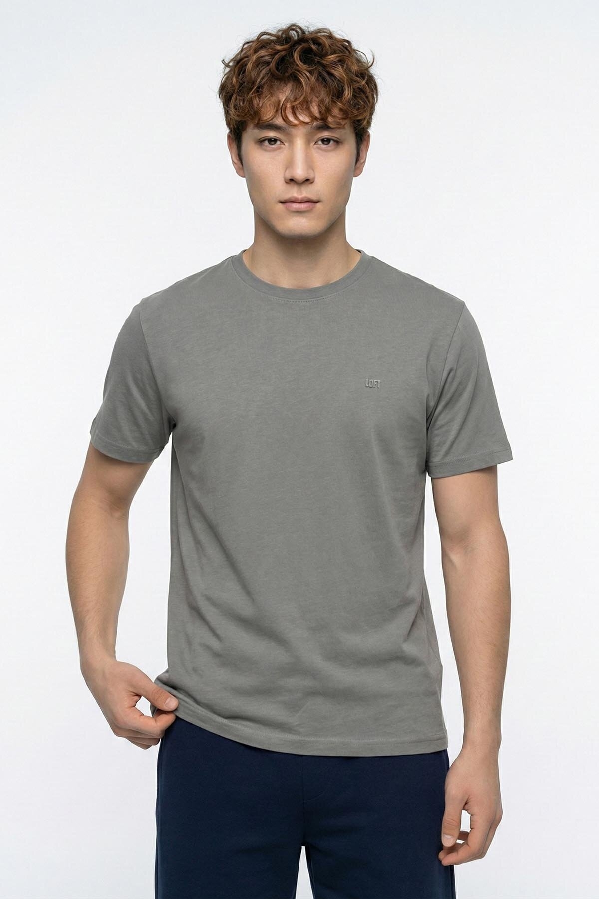 Loft Erkek Tişört LF2042275 GRA
