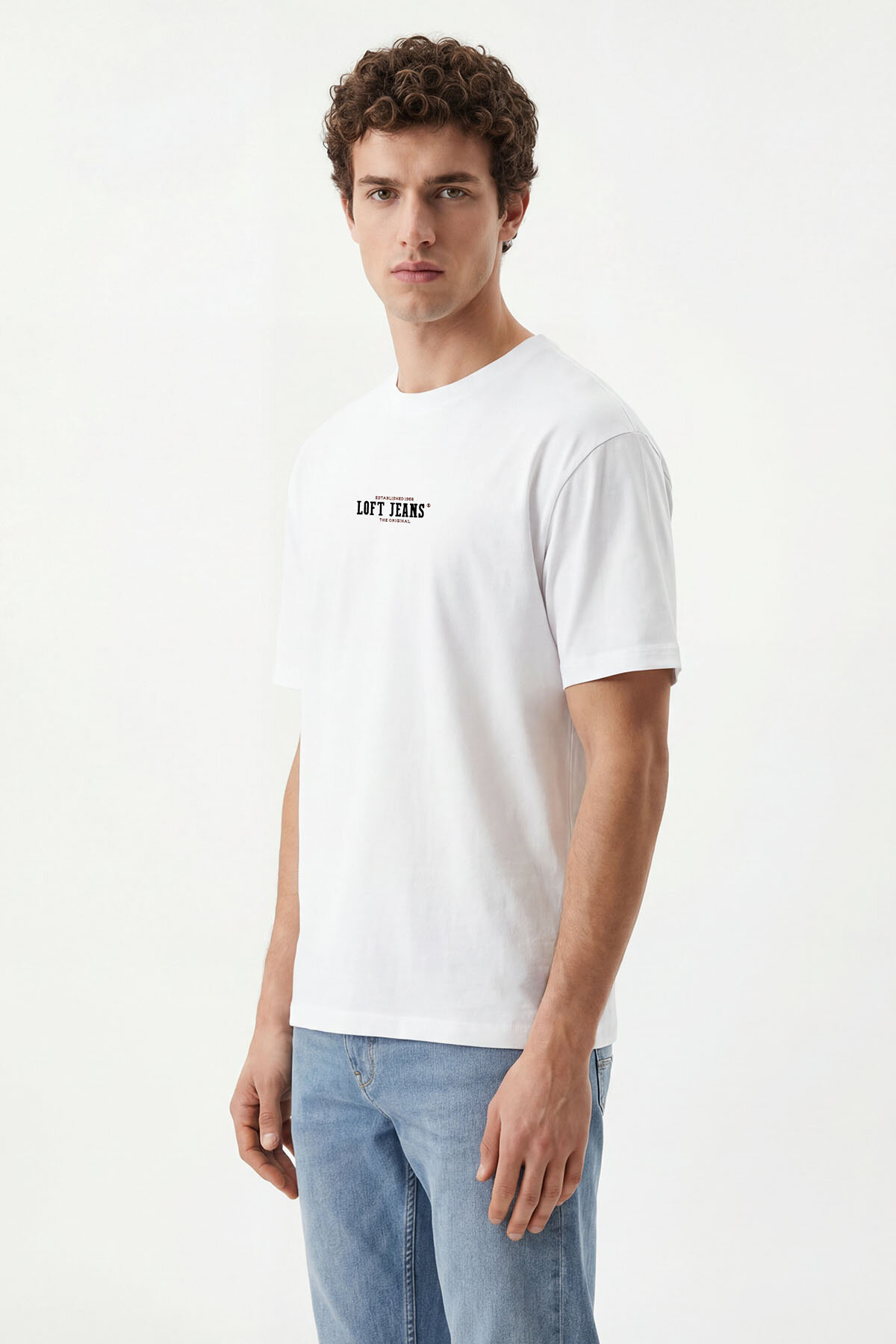Loft Erkek Tişört LF2042153 WHT