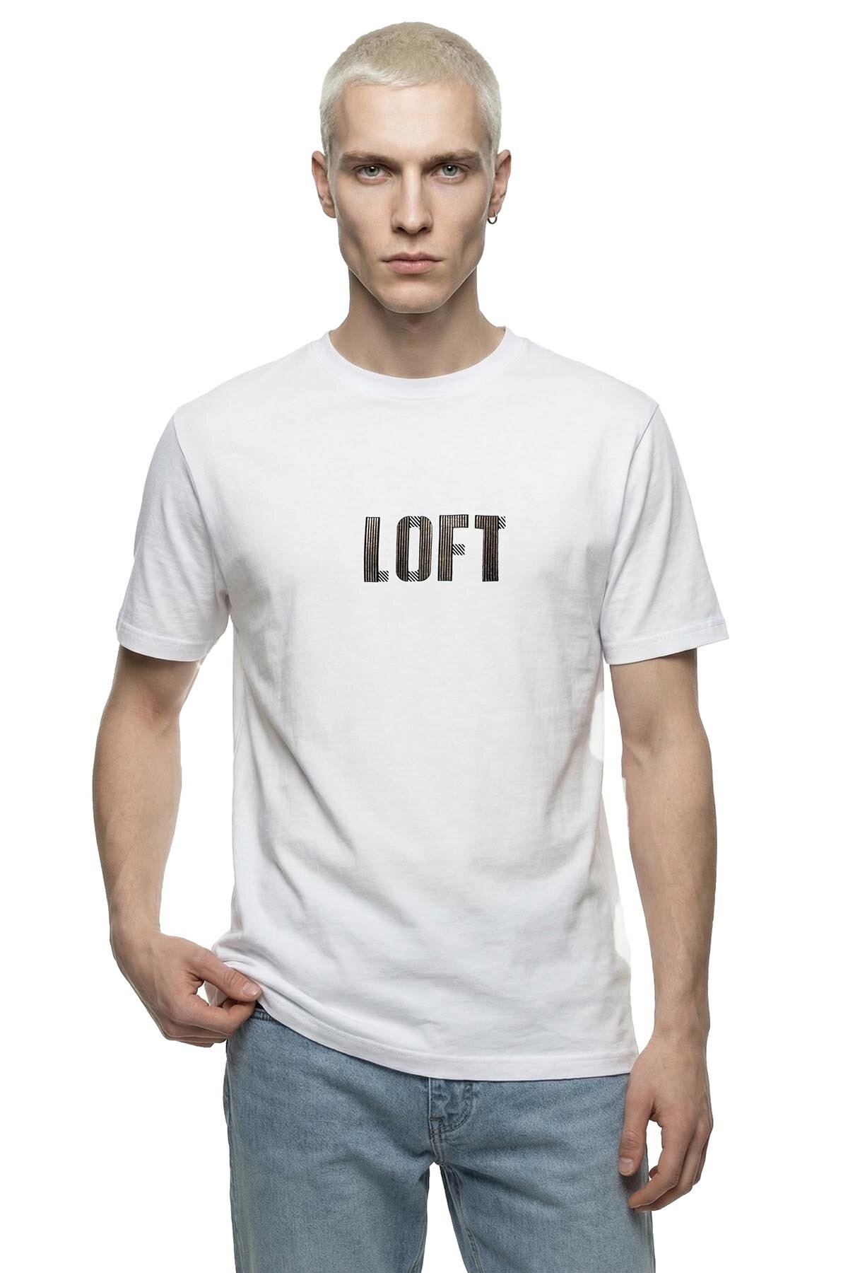 Loft Erkek Tişört LF2042338 WHT