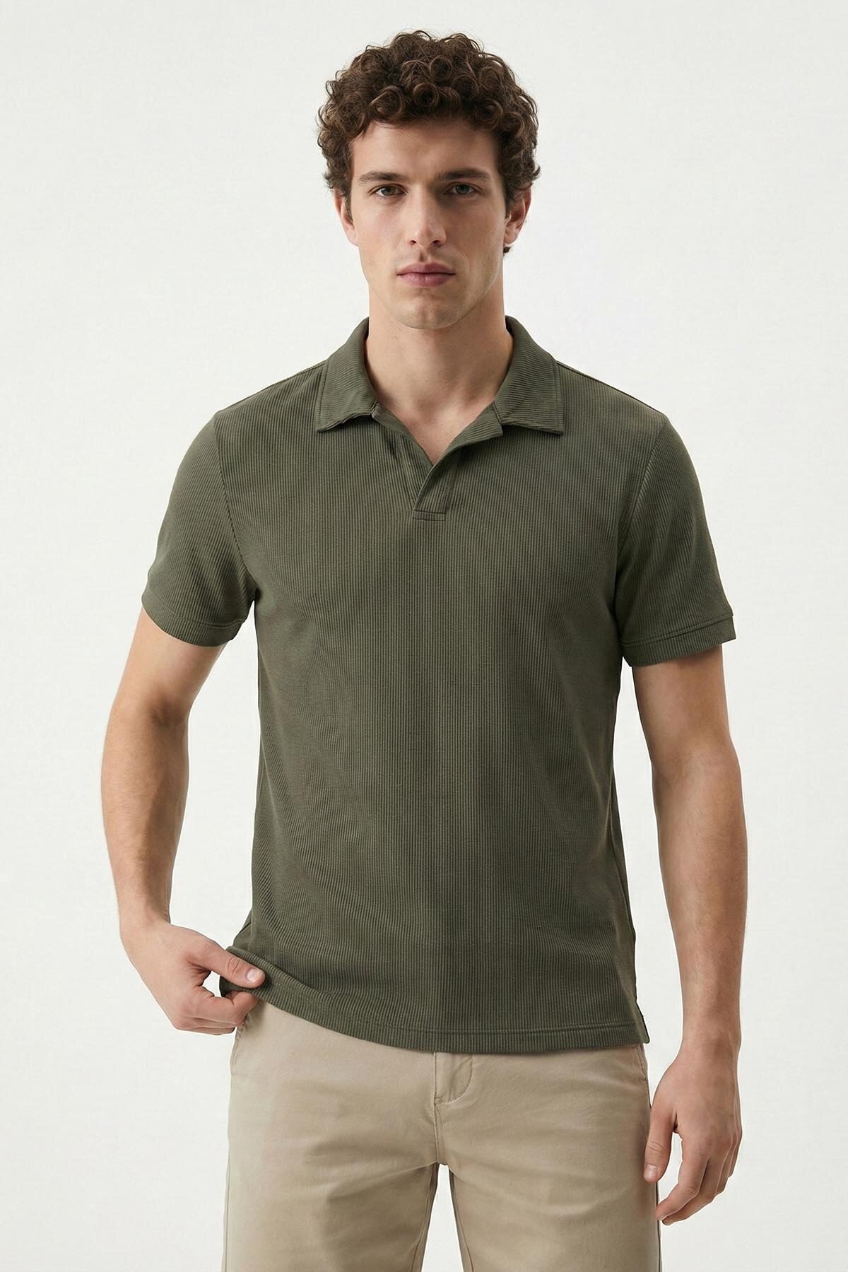 Loft Erkek Polo Yaka Tişört LF2043668 KHA