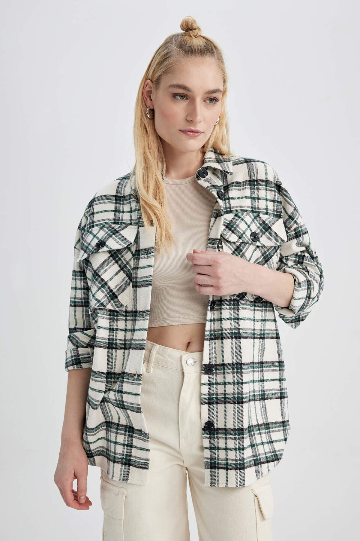 Defacto Kadın Gömlek S0420AZVARDD