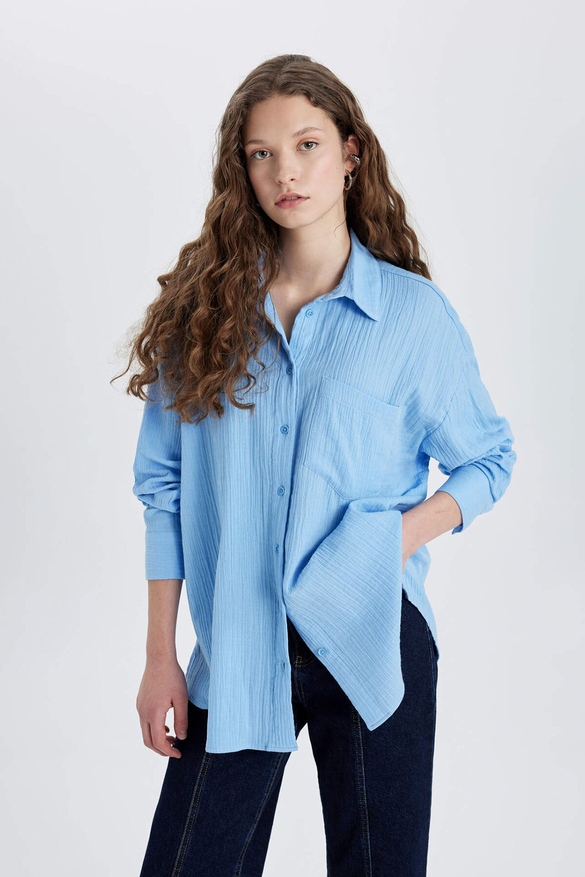 Defacto Kadın Gömlek C3824AXVARB