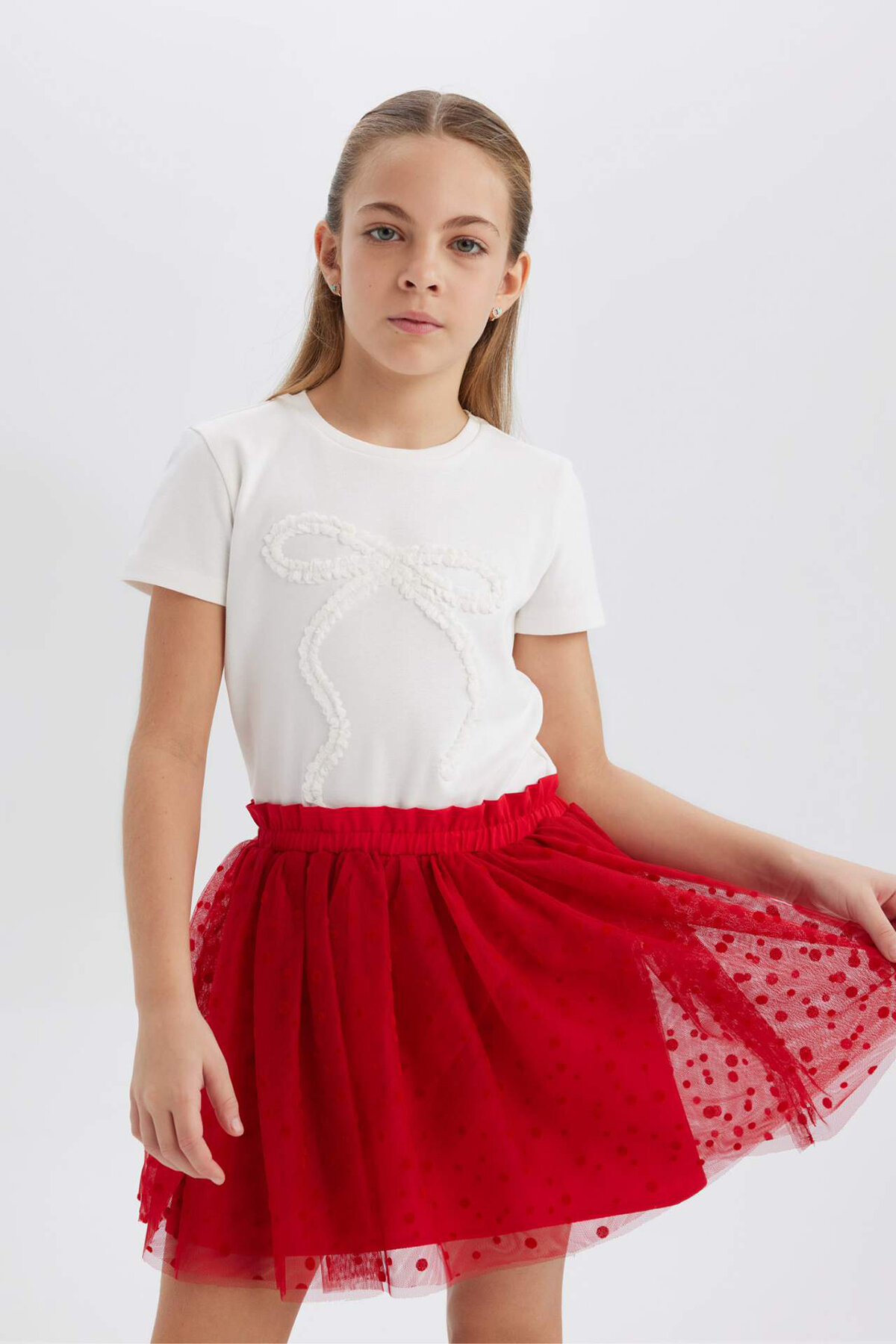 Defacto Kız Çocuk Tişört E0821A8XA