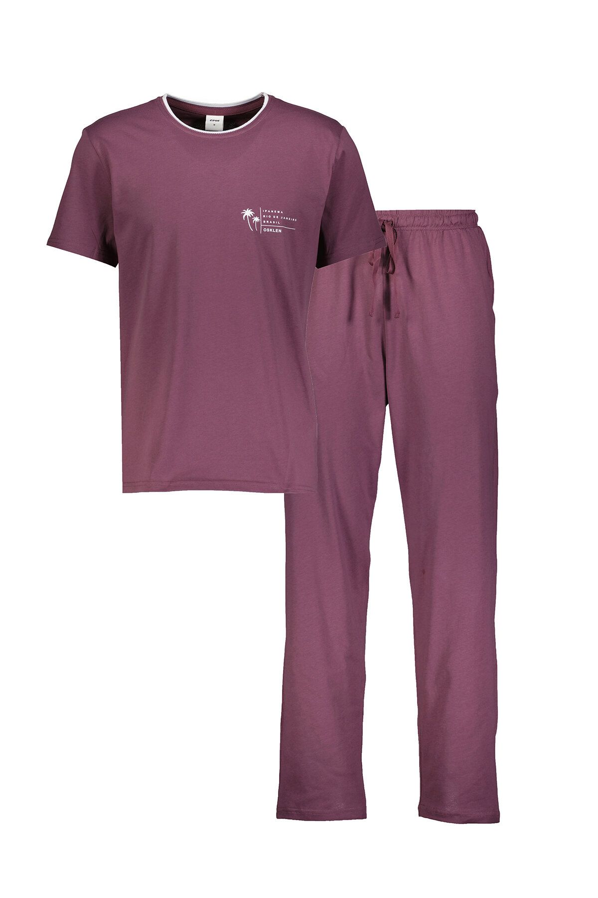 Eros Erkek Kısa Kollu Pijama Takımı ESE33070MRDM