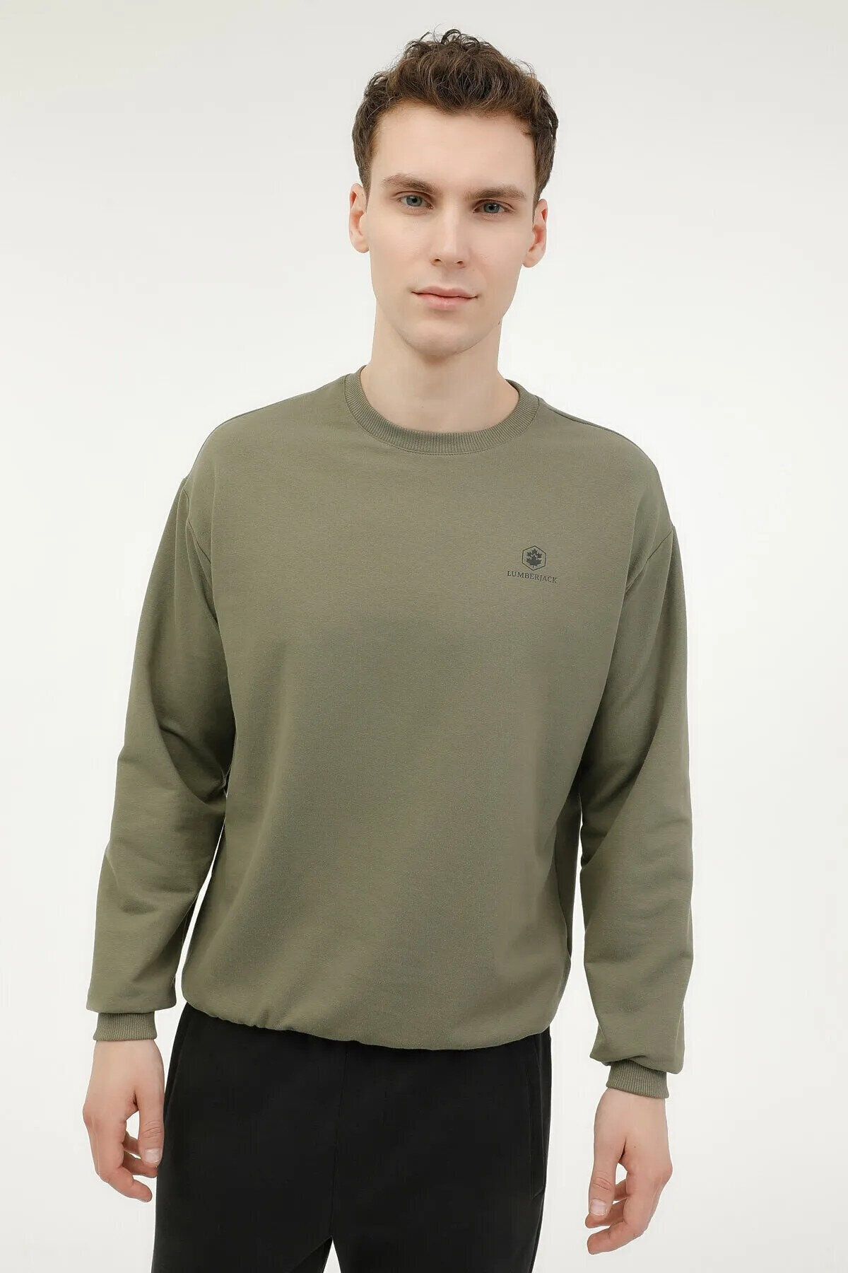 Lumberjack Erkek Sweatshirt BASIC SN75 HAKİ