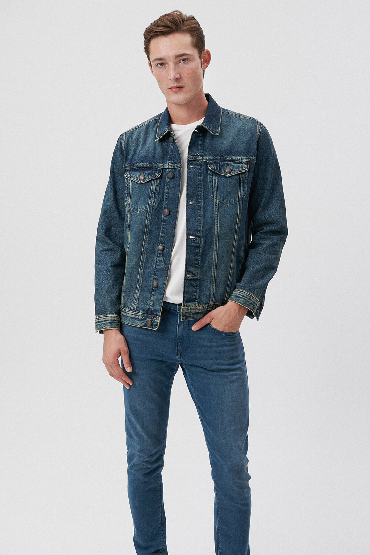 Mavi Erkek Kot Ceket M010143-85221