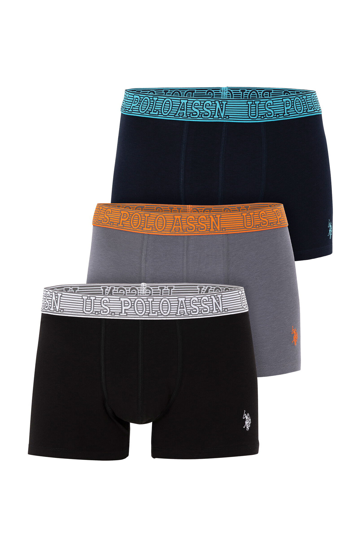 U.S. Polo Assn. Erkek 3'lü Boxer 3BDZSLA24K.VR046