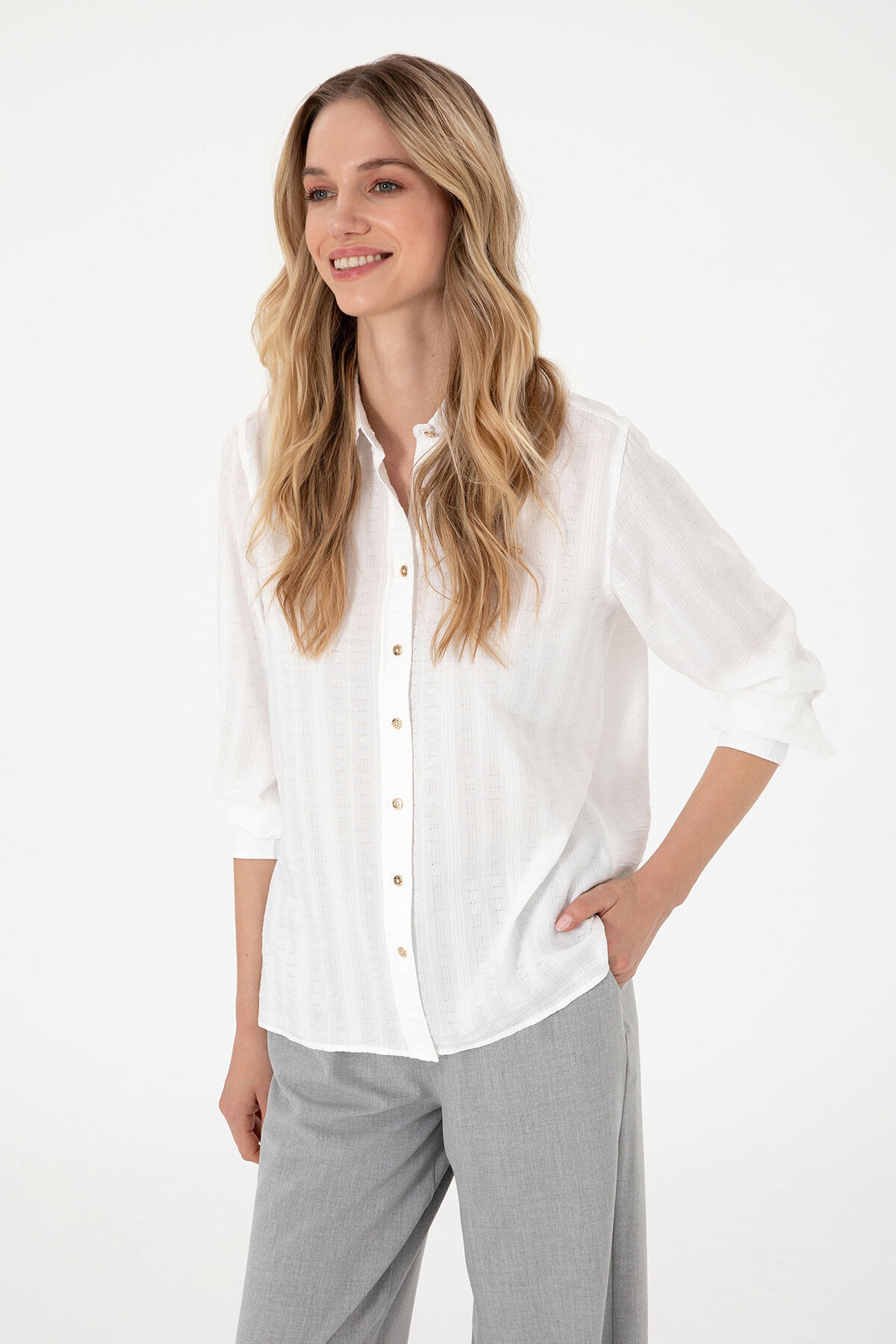 U.S. Polo Assn. Kadın Gömlek 2103241.VR013