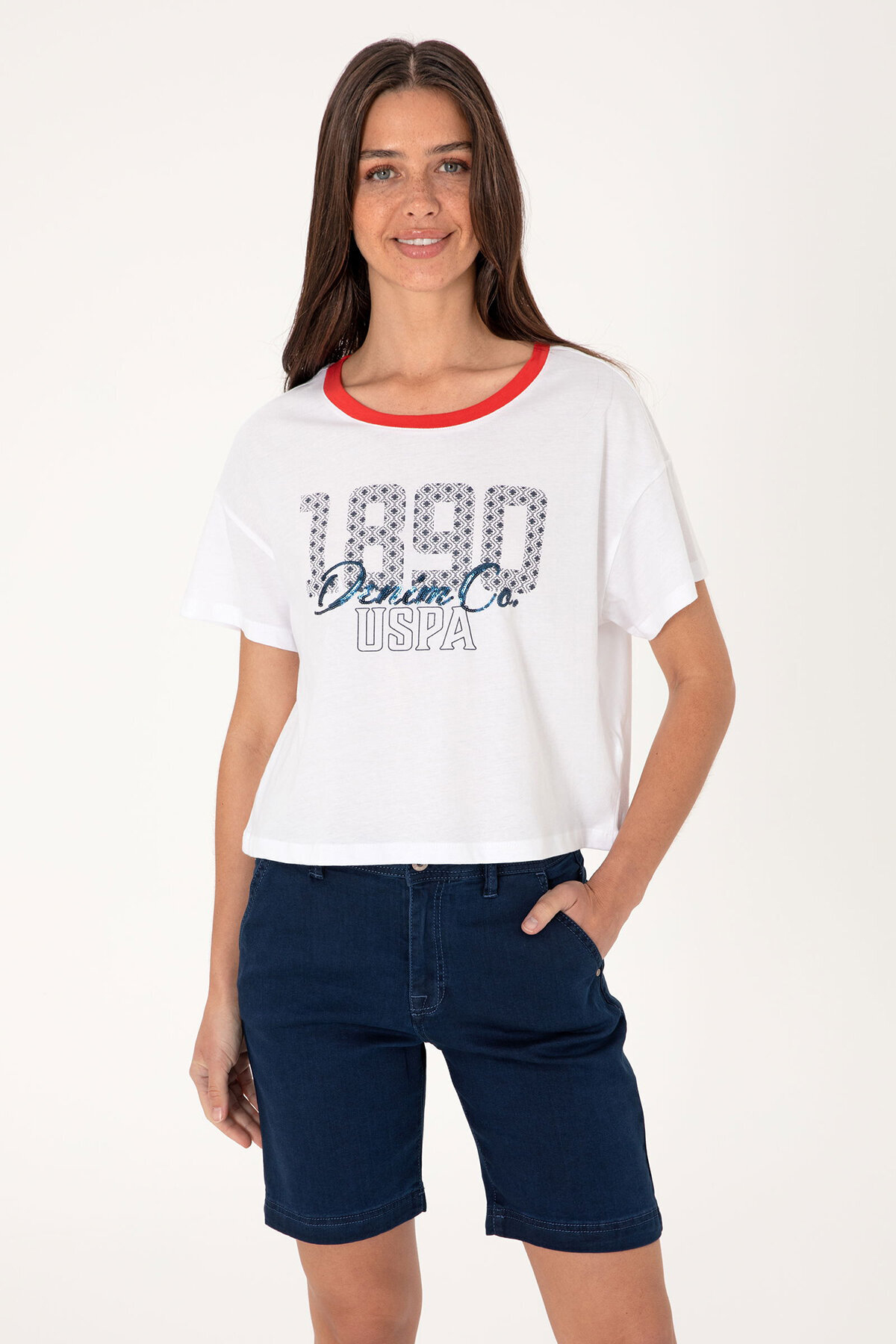 U.S. Polo Assn. Kadın Tişört 2103992.VR013