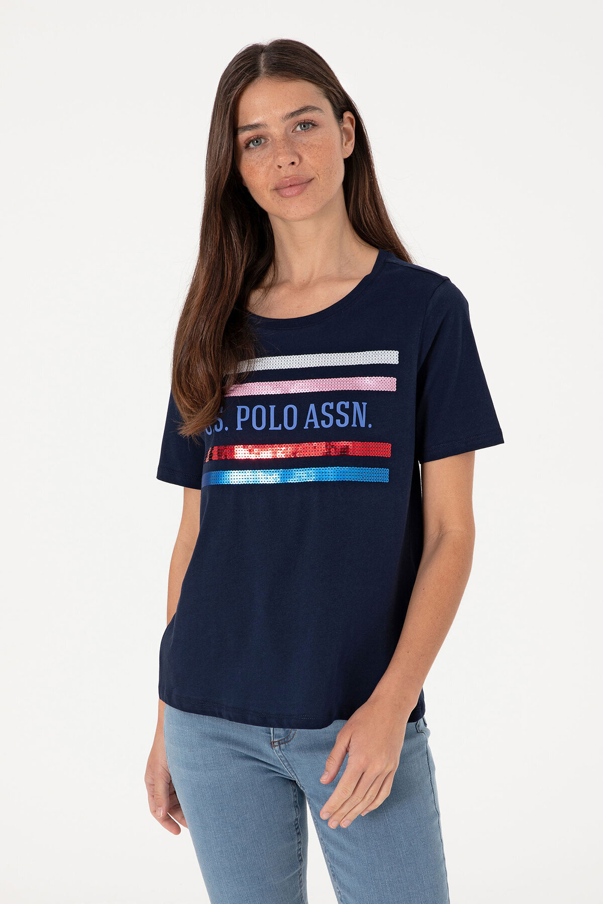 U.S. Polo Assn. Kadın Tişört 2104036.VR033