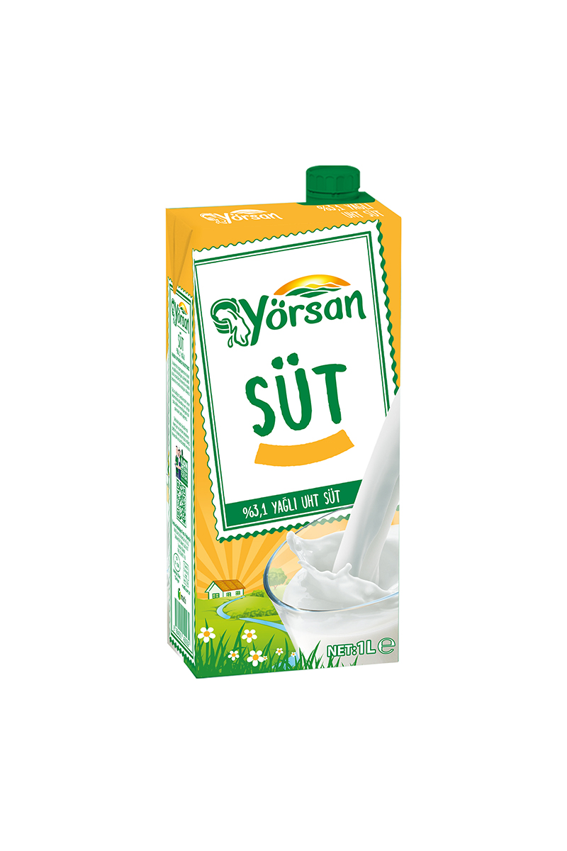 Yörsan Yağlı Süt 1 L