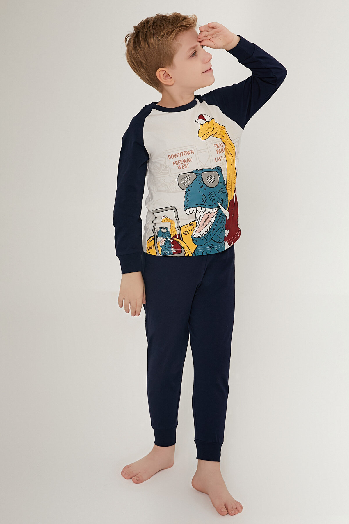 Roly Poly Erkek Çocuk Pijama Takımı RP3188-2TAS