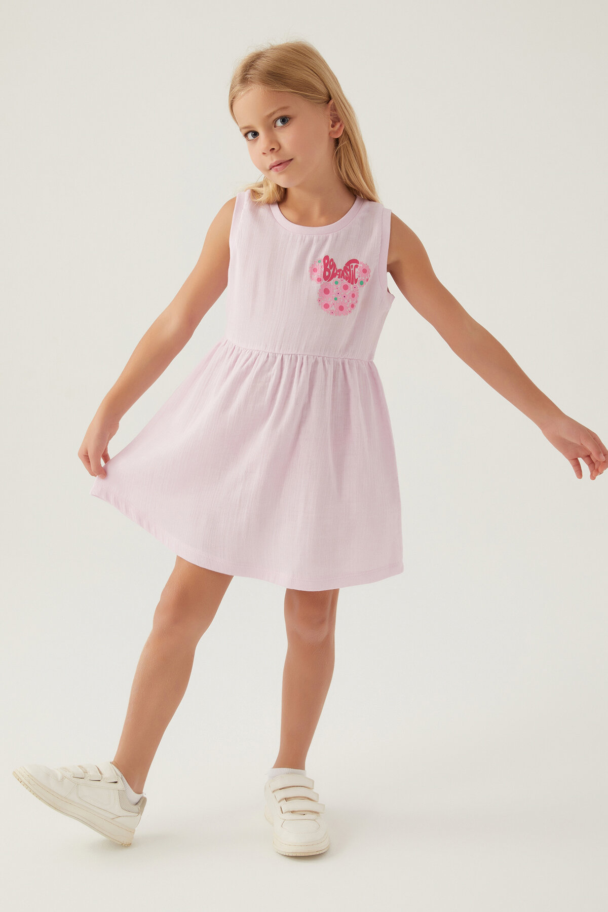 Minnie Mouse Kız Çocuk Elbise D4889-3PMB