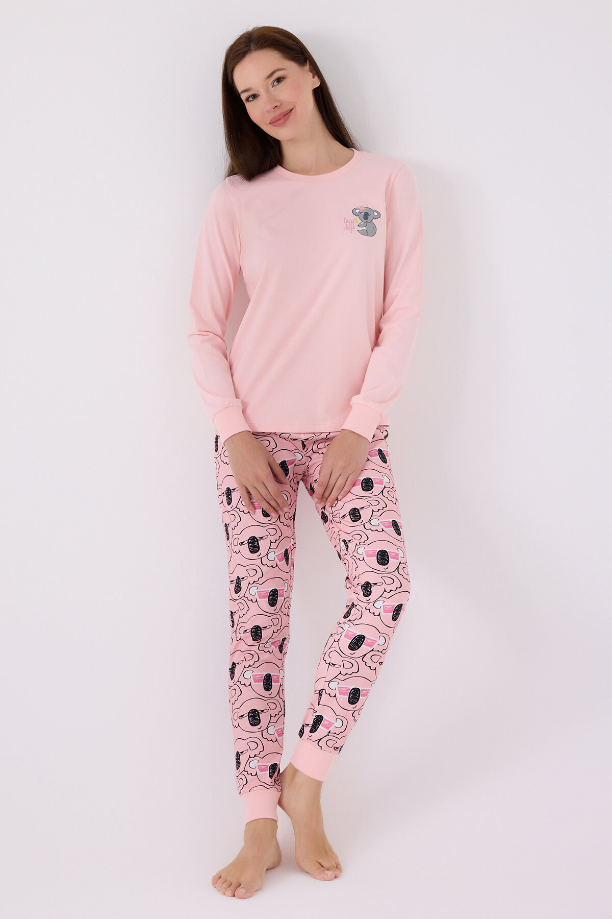 RolyPoly Kadın Uzun Kollu Pijama Takımı RP3491-S.A.PMB