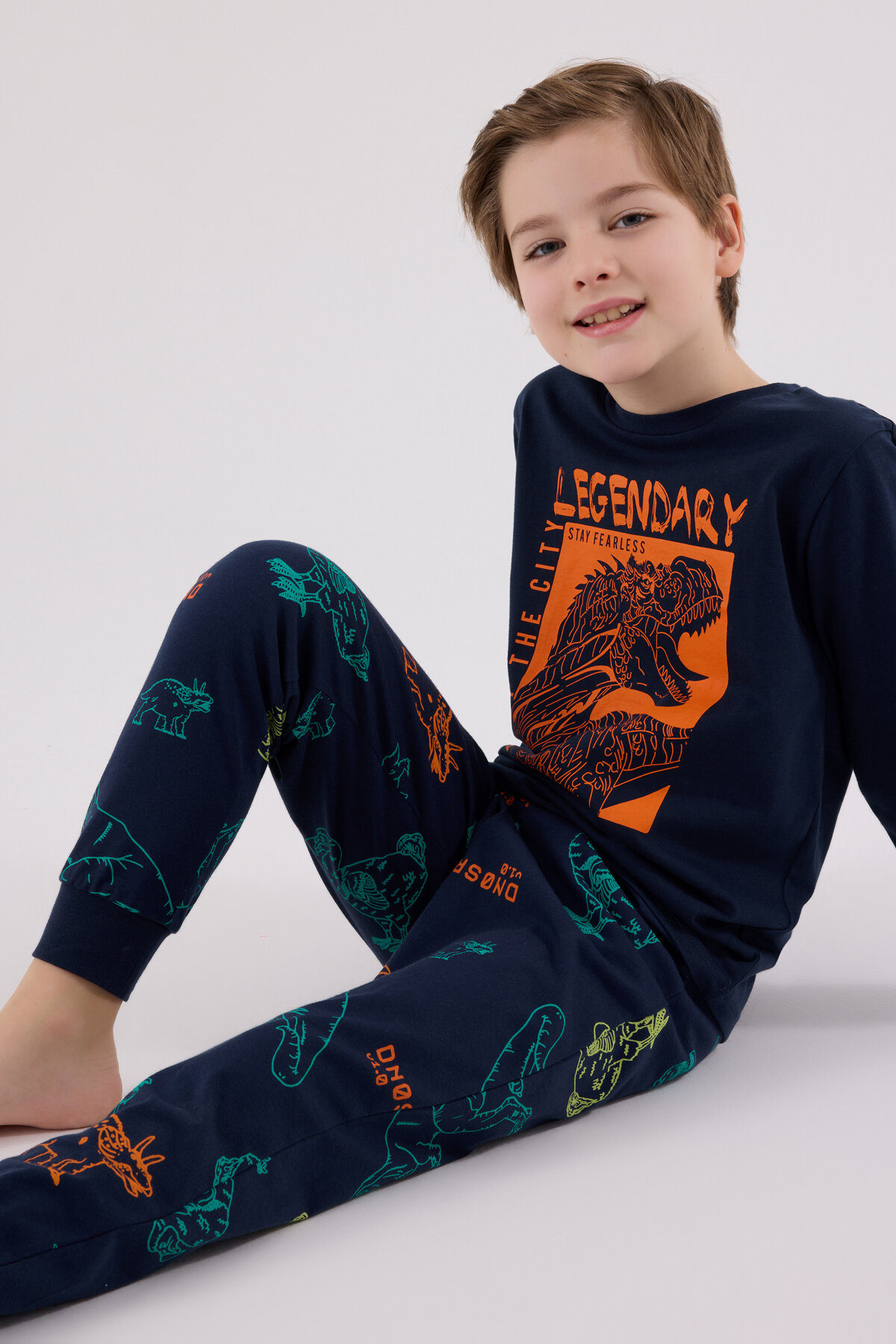 Roly Poly Erkek Çocuk Pijama Takımı RP3671-G.LAC