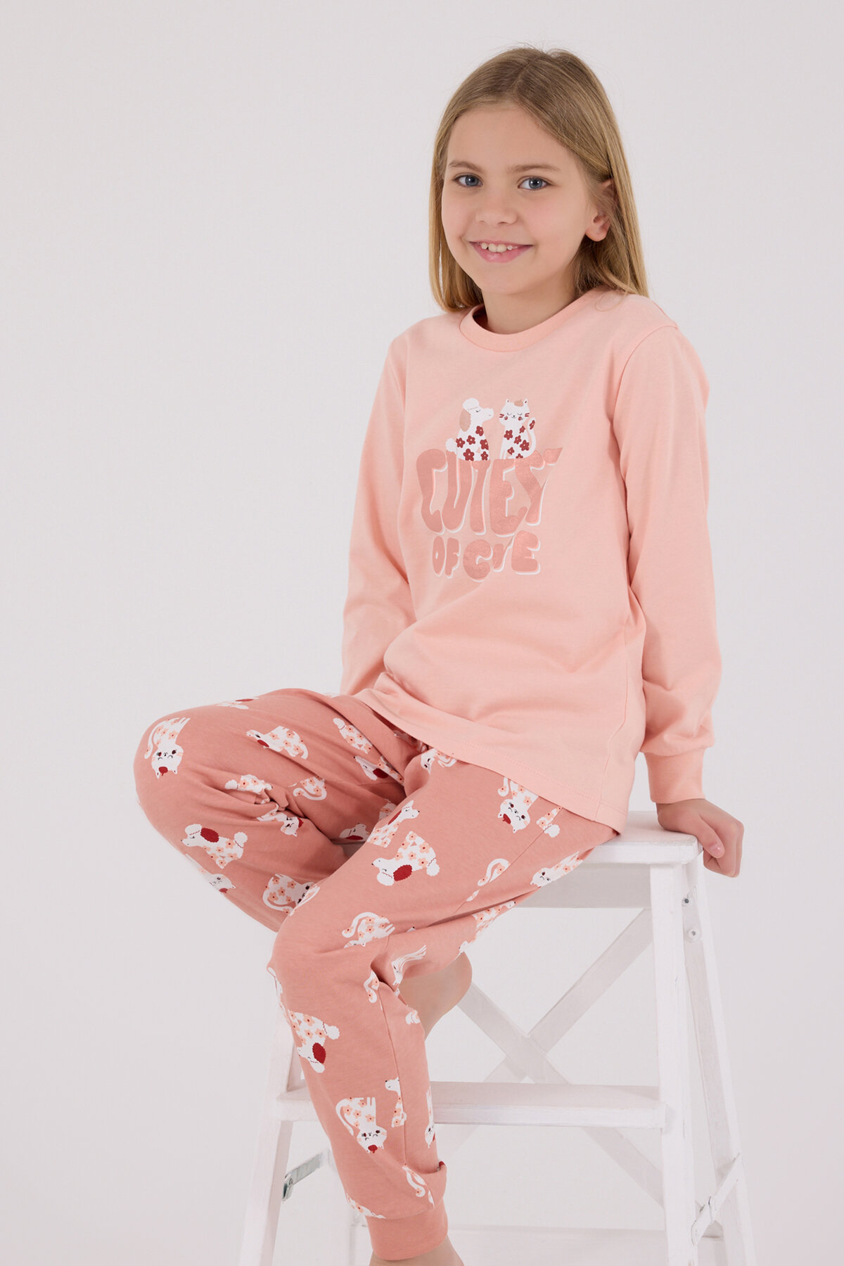 Roly Poly Kız Çocuk Pijama Takımı RP3708-2.SMN