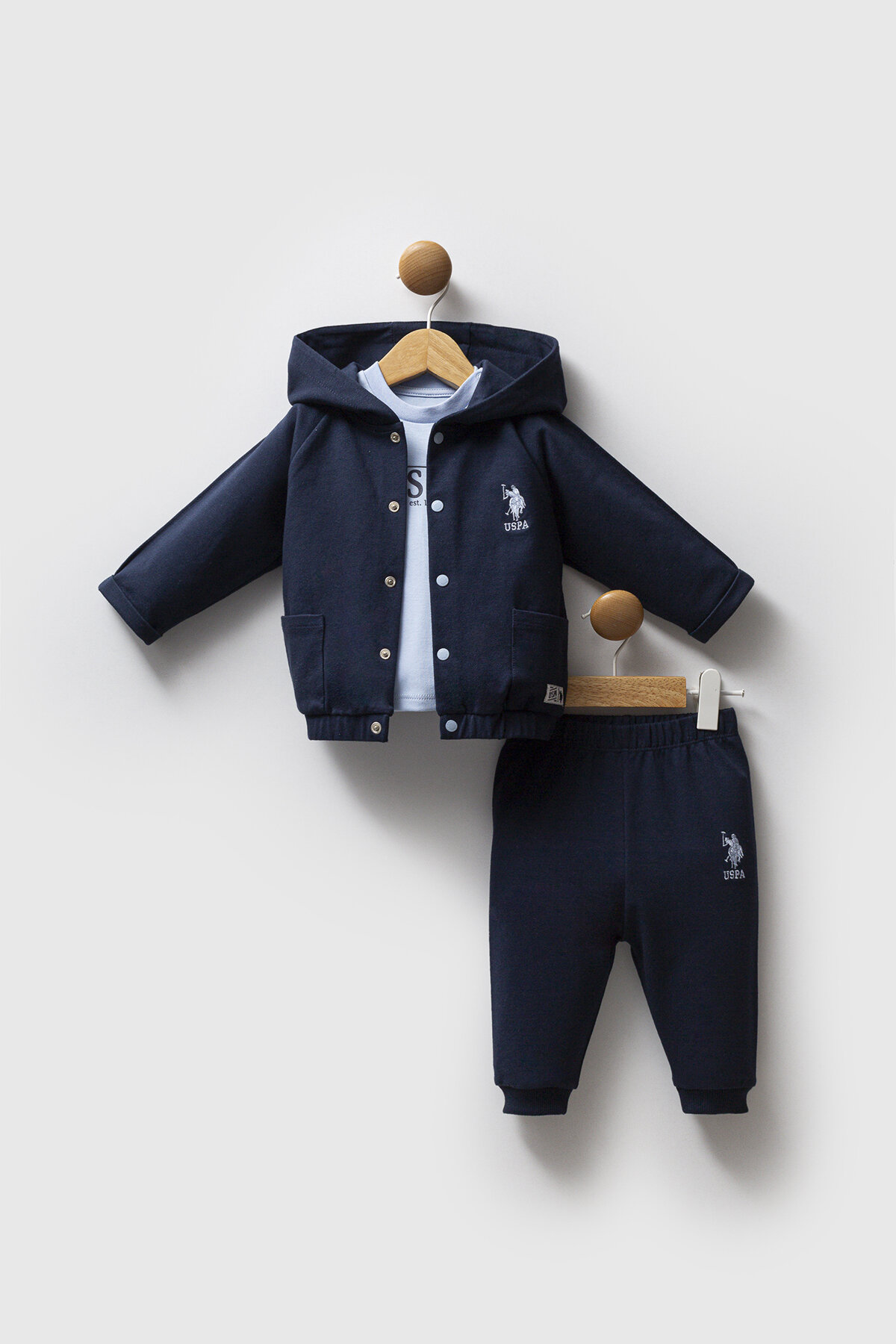 U.S. Polo Assn Bebek Takım 3'lü USB2542