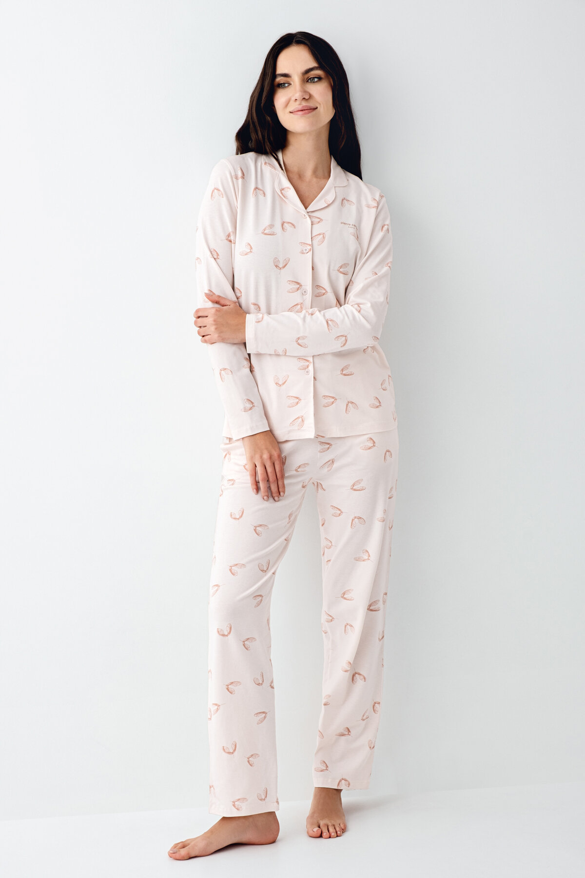 Pierre Cardin Kadın Gömlek Pijama Takımı PC9064-S.A.PMB