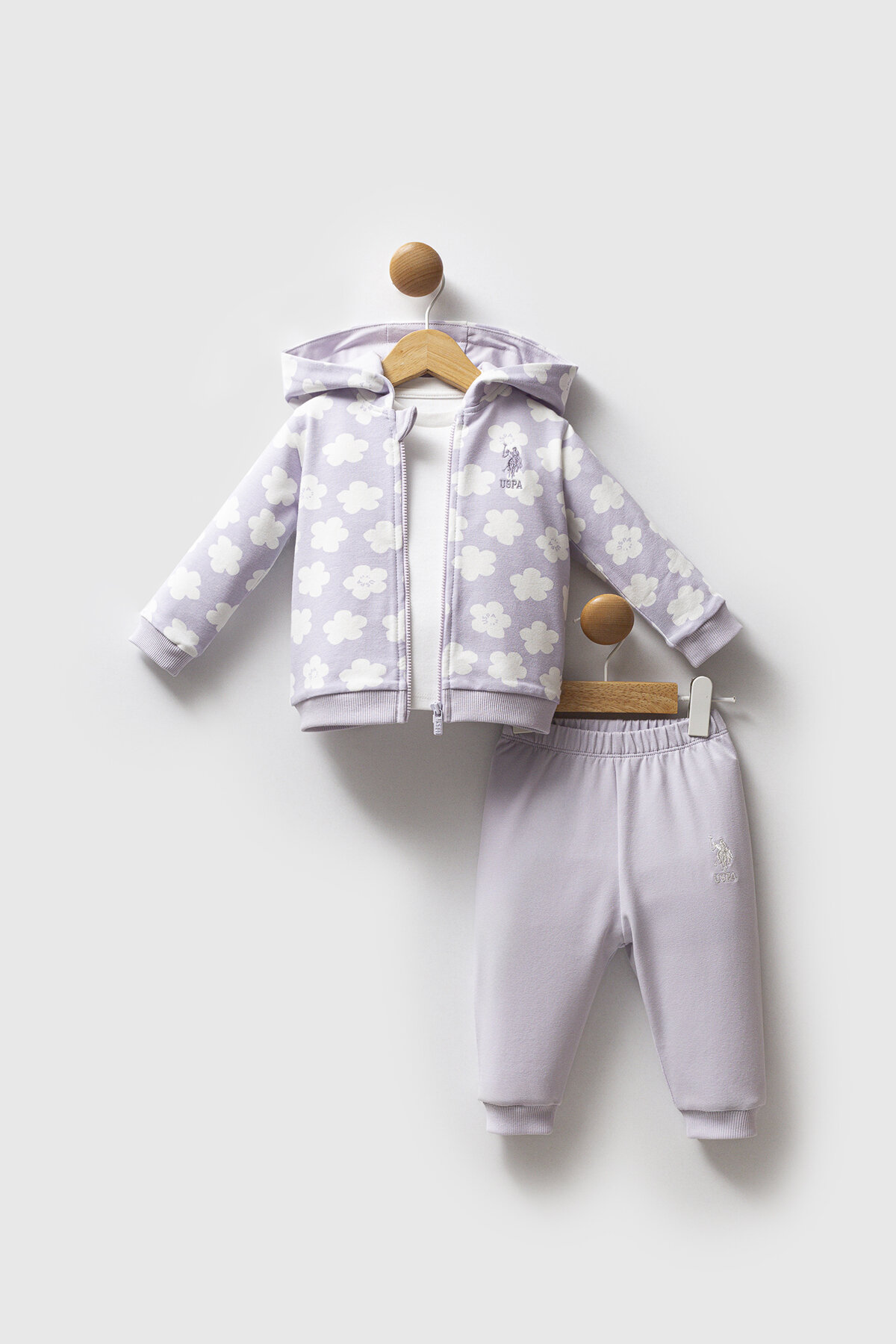 U.S. Polo Assn Bebek Takım 3'lü USB2771