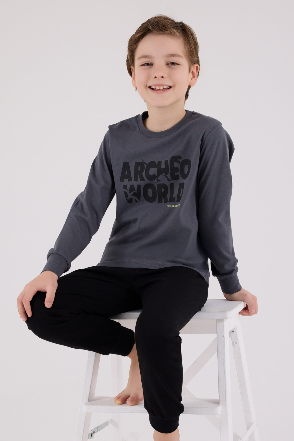 Roly Poly Erkek Çocuk Pijama Takımı RP3684-2.GR