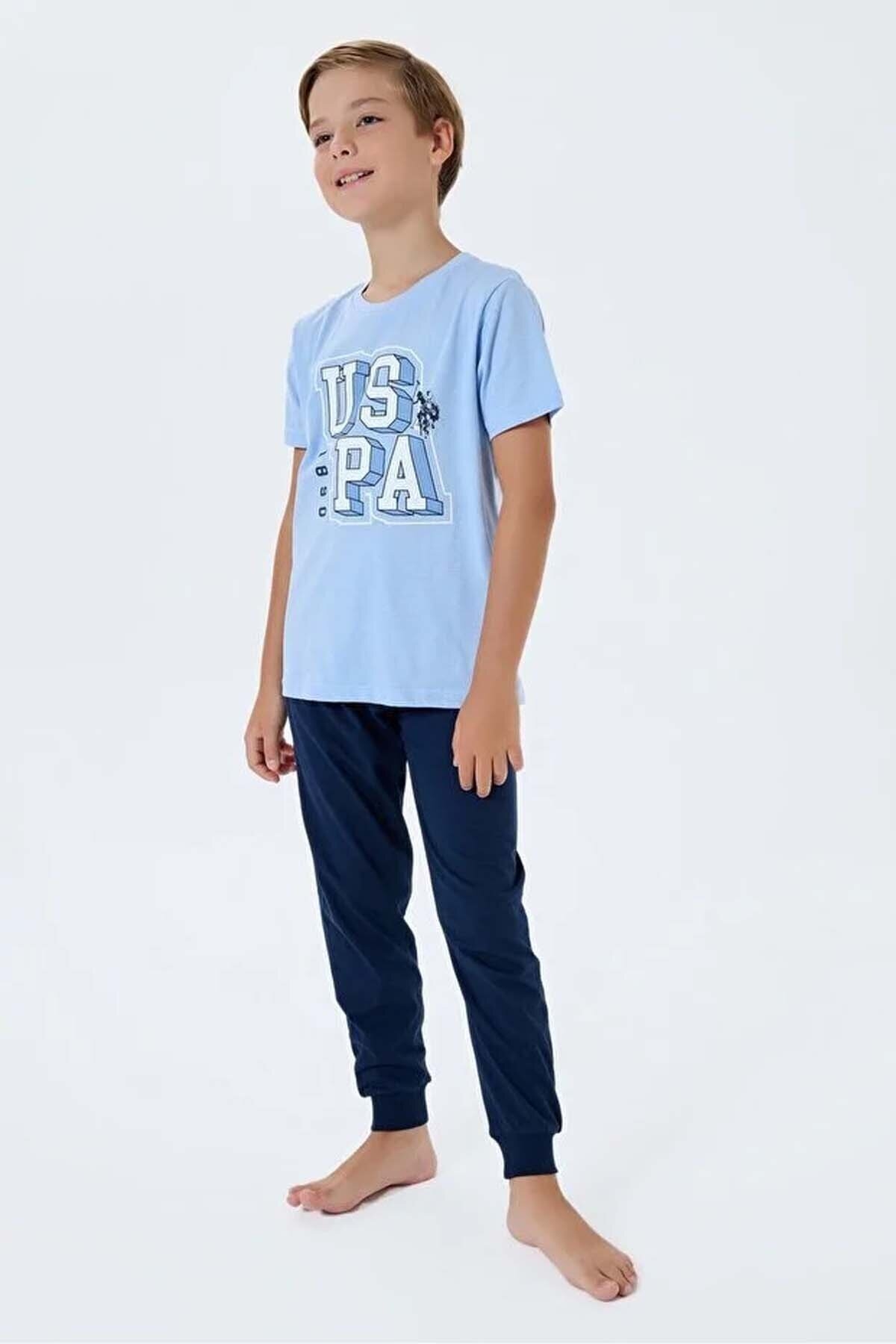 U.S. Polo Assn. Kids Erkek Çocuk Pijama Takımı US2410-4.MVI