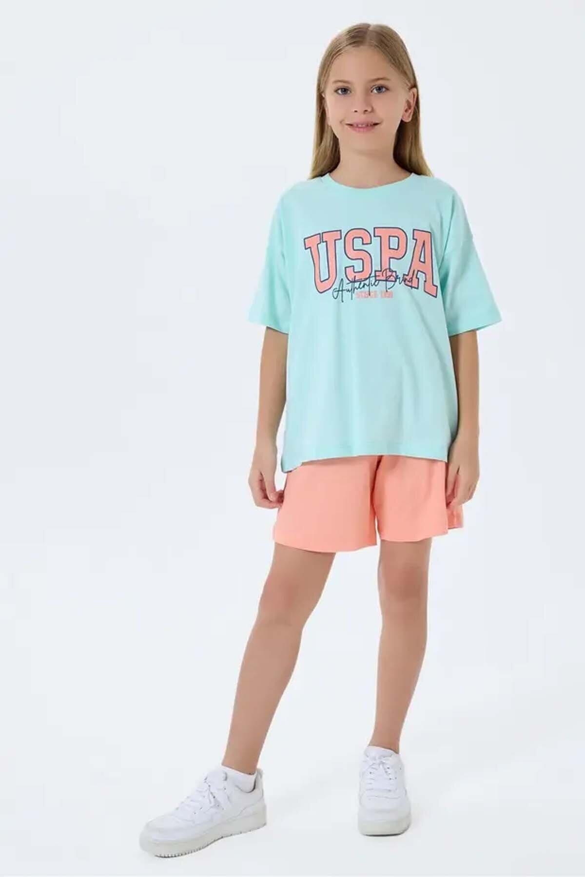 U.S. Polo Assn. Kids Kız Çocuk Pijama Takımı US2521-4.NL