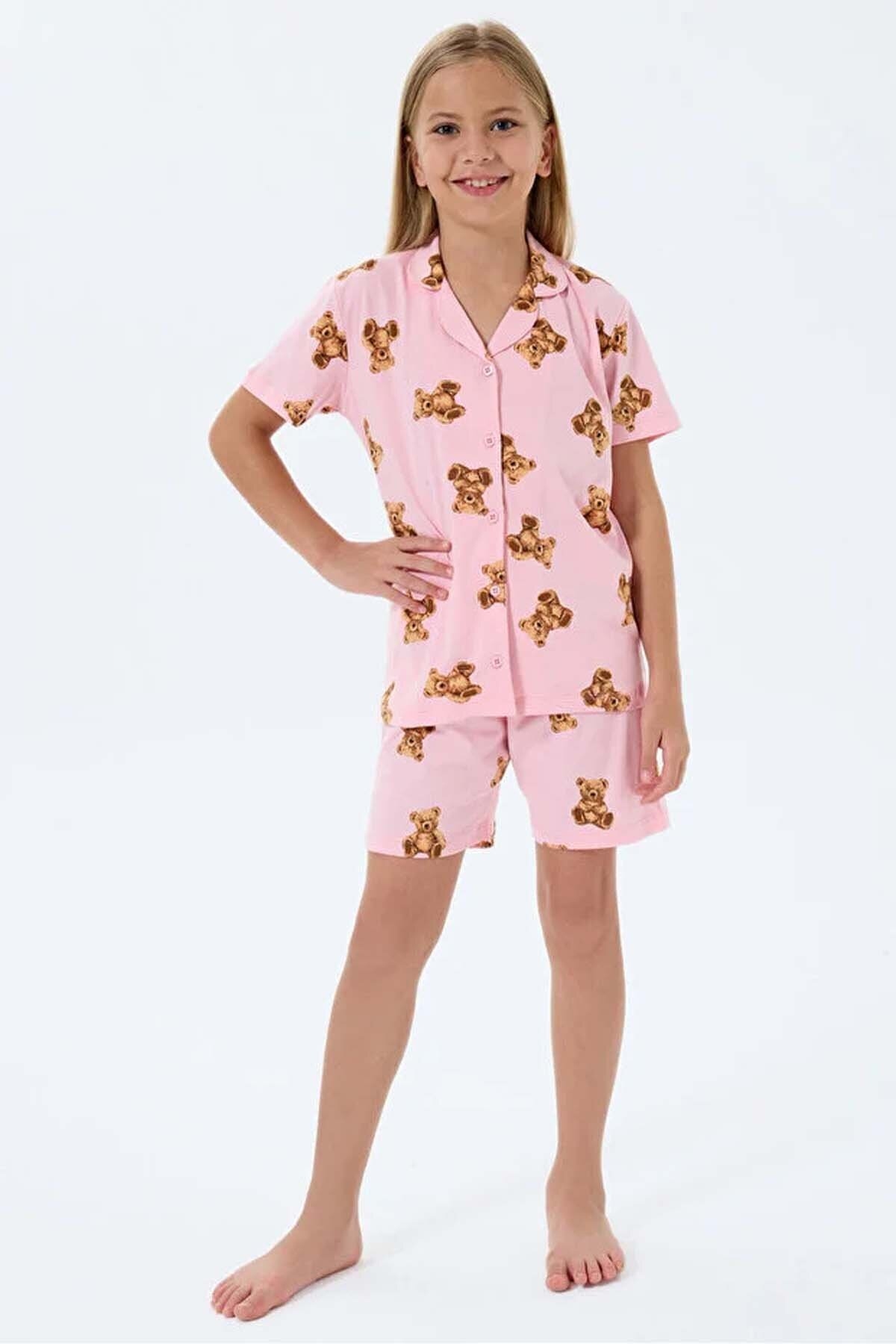 Roly Poly Kız Çocuk Pijama Takımı RP3818-2.SMN