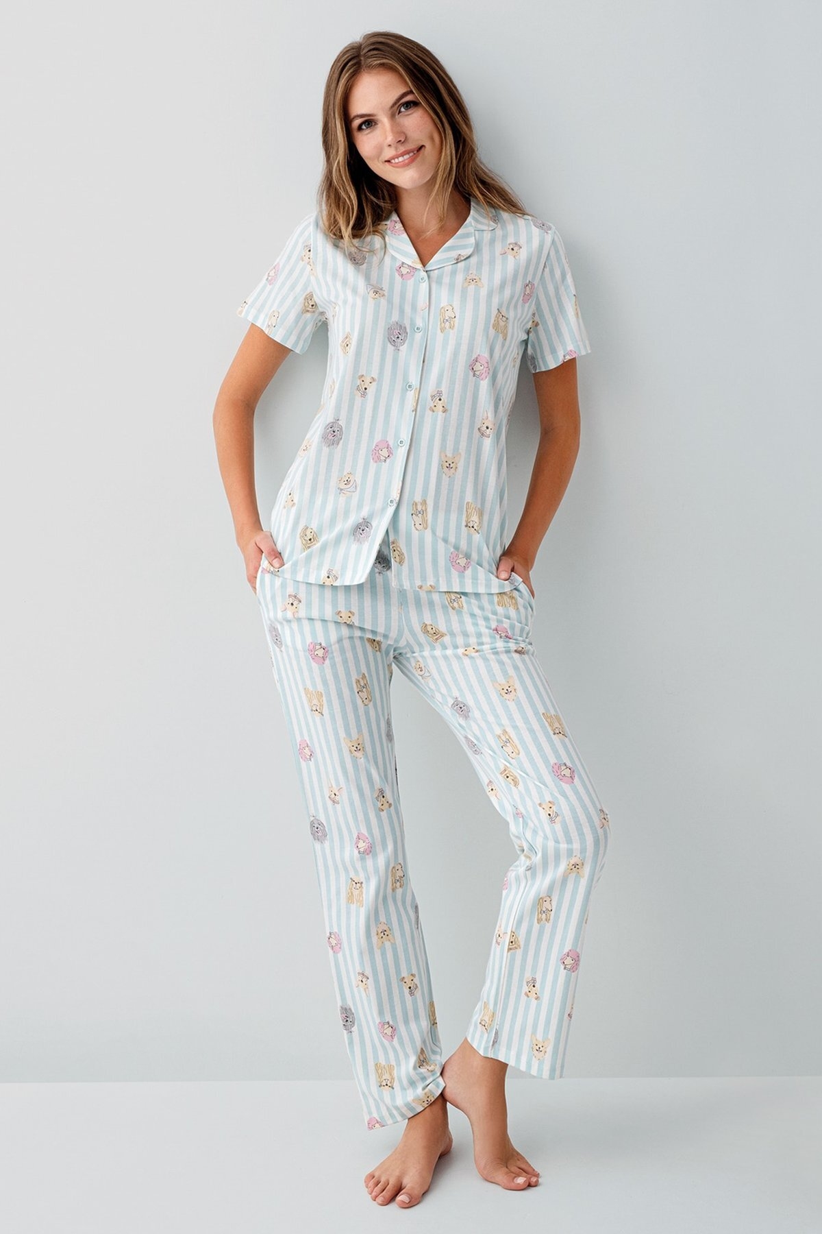 Roly Poly Kadın Pijama Takımı RP3809-S.BYZ/YSL